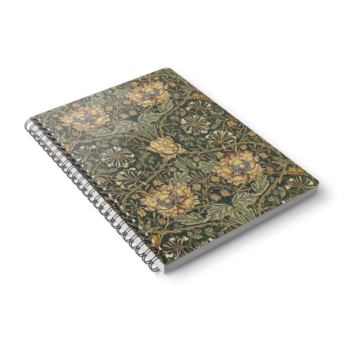 William Morris Honeysuckle & Tulip A5 Wirobound Notebook