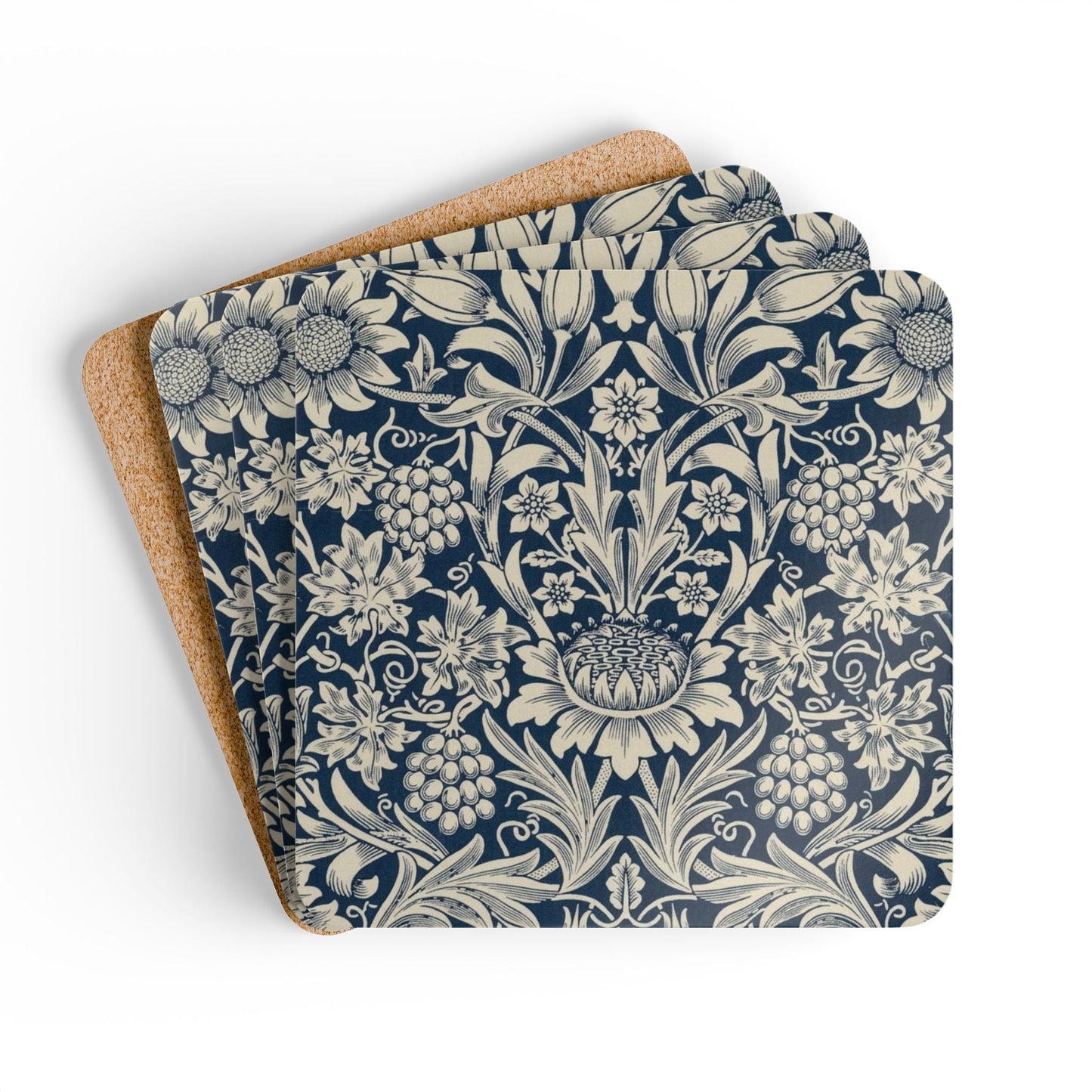 William Morris Sunflower Coaster Set