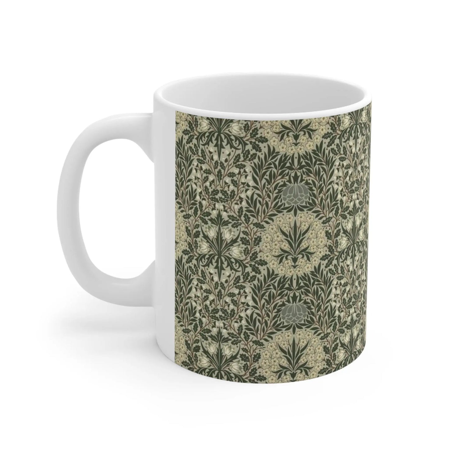 William Morris Daisy & Oak Mug - Ceramic Coffee Mug 11oz & 15oz