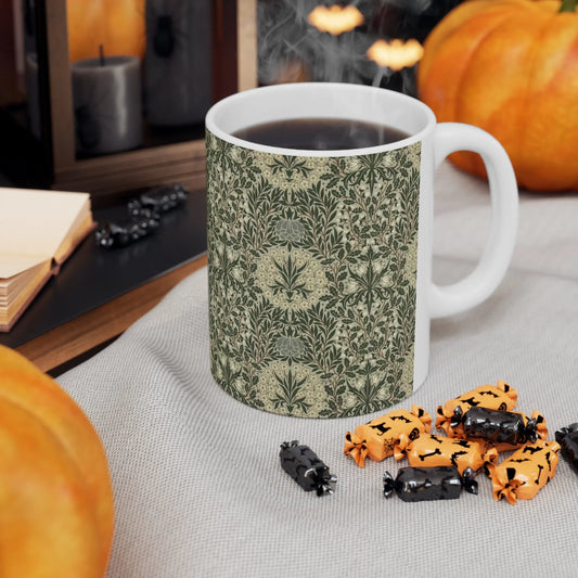 William Morris Daisy & Oak Mug - Ceramic Coffee Mug 11oz & 15oz