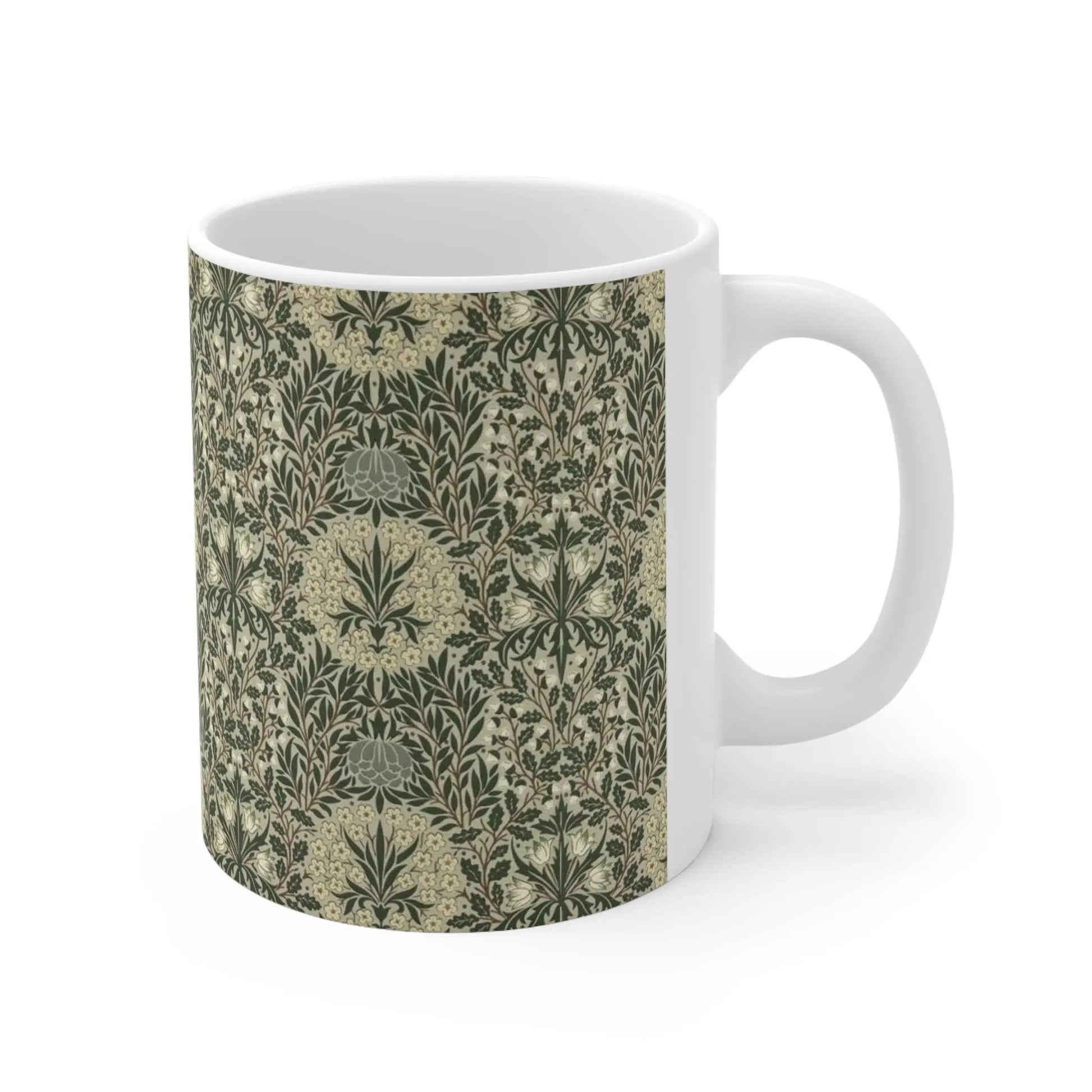 William Morris Daisy & Oak Mug - Ceramic Coffee Mug 11oz & 15oz