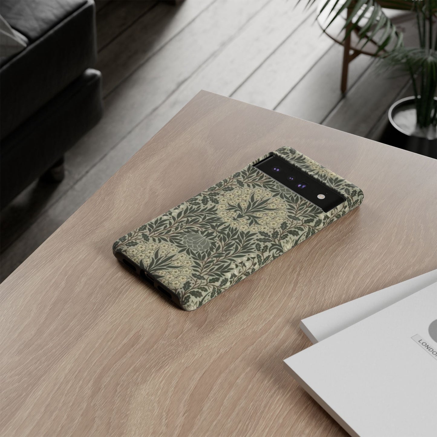 William Morris Google Pixel Case - Daisy and Oak Tough Dual Layer Protection