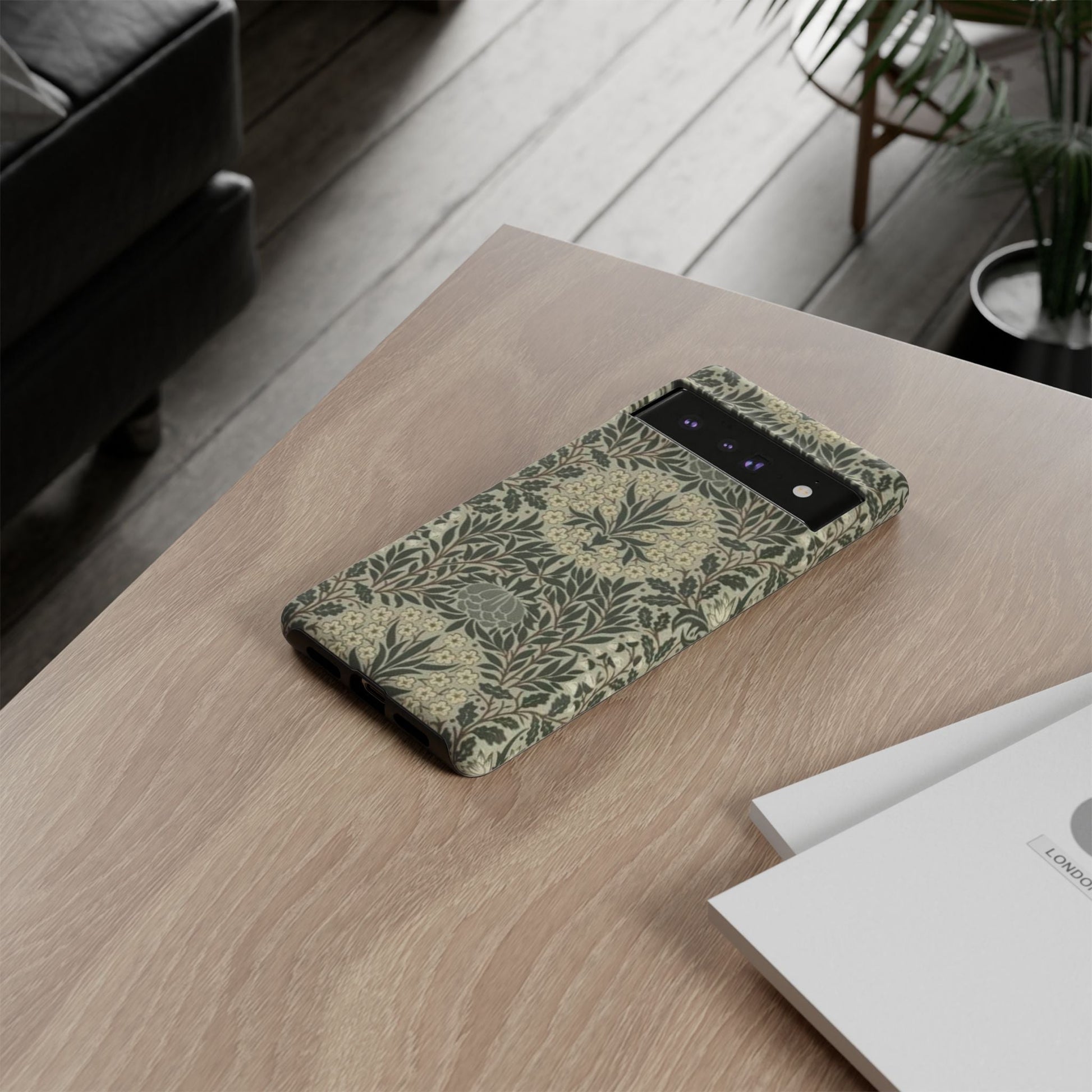 William Morris Google Pixel Case - Daisy and Oak Tough Dual Layer Protection