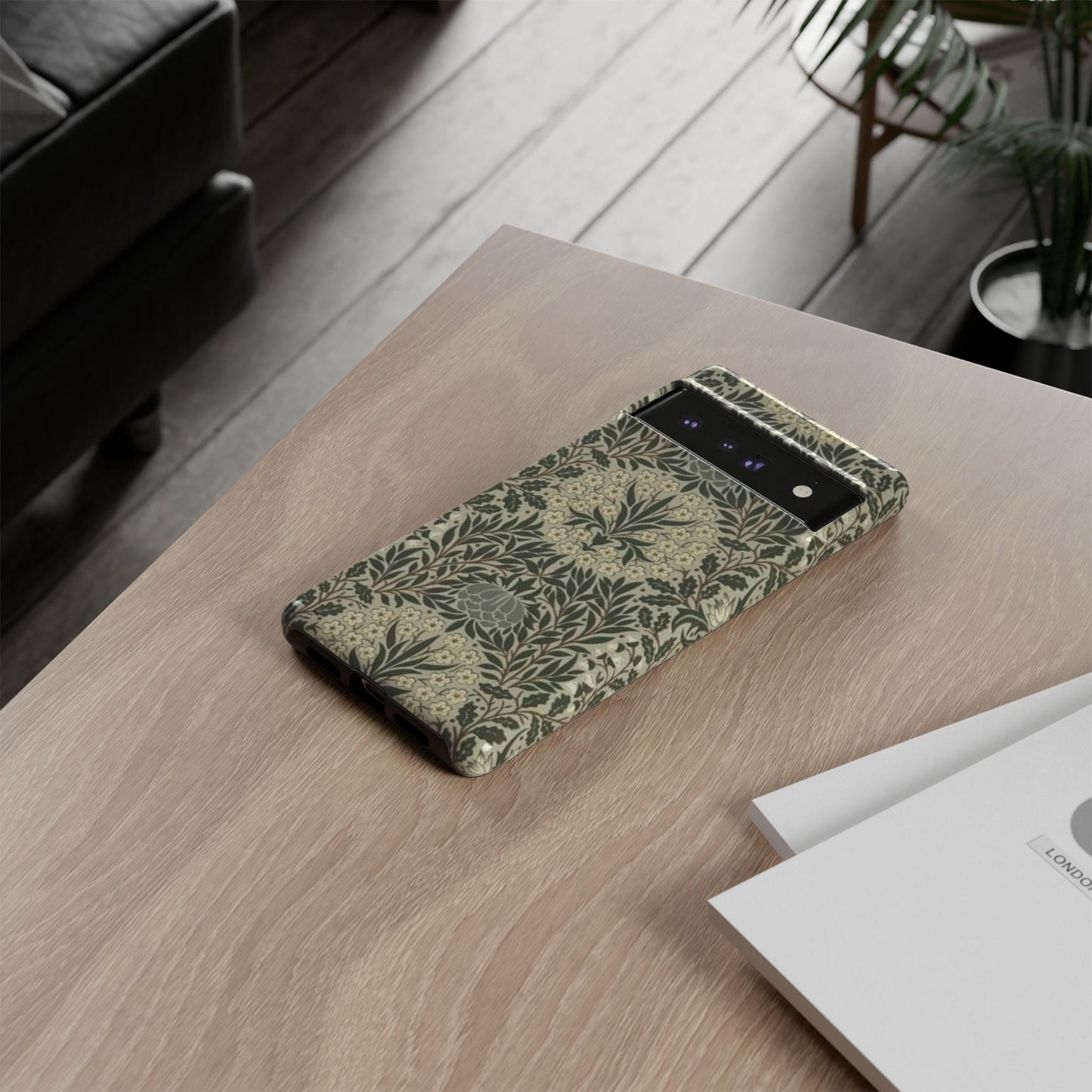 William Morris Google Pixel Case - Daisy and Oak Tough Dual Layer Protection