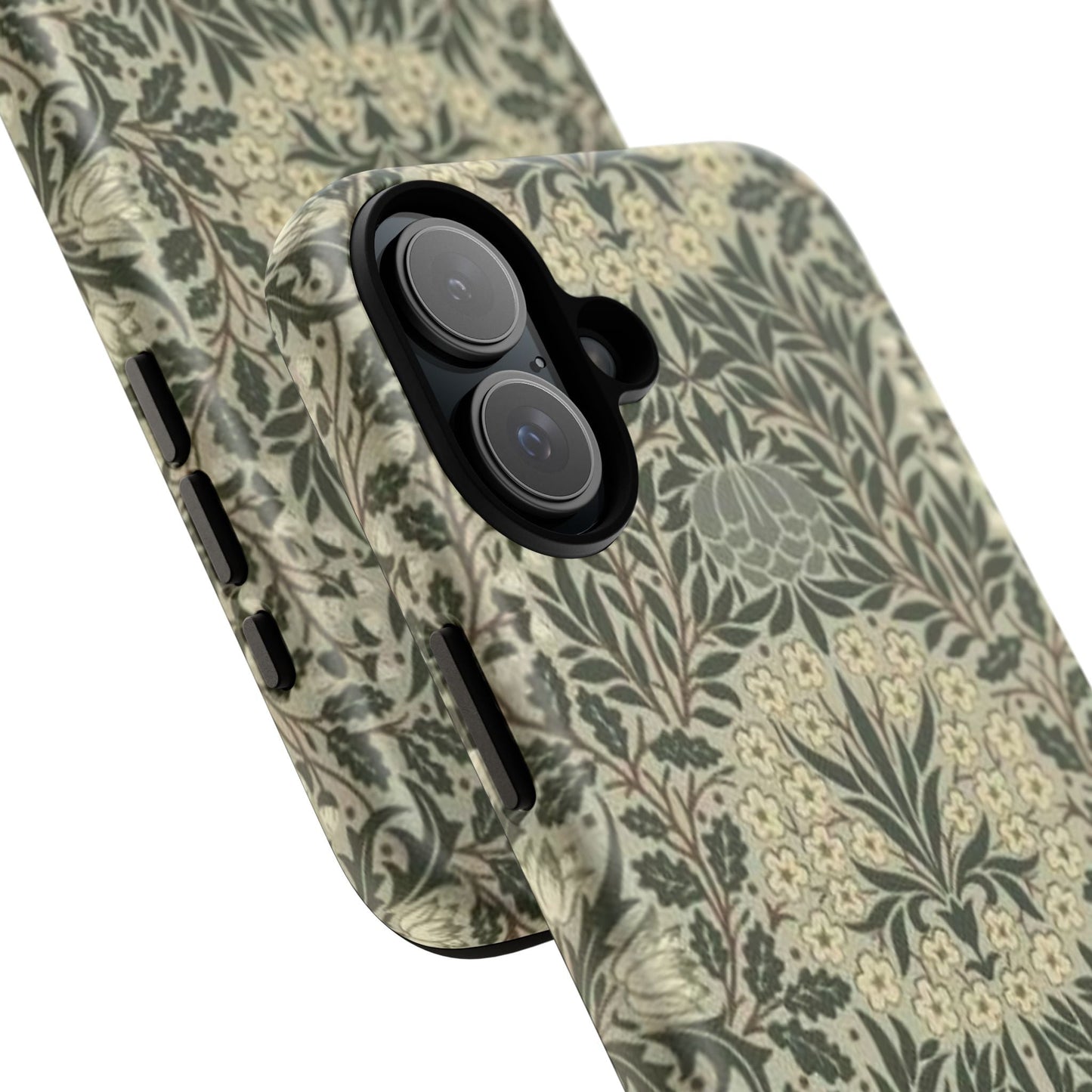 William Morris iPhone Tough Case - Daisy and Oak Dual Layer Floral Pattern