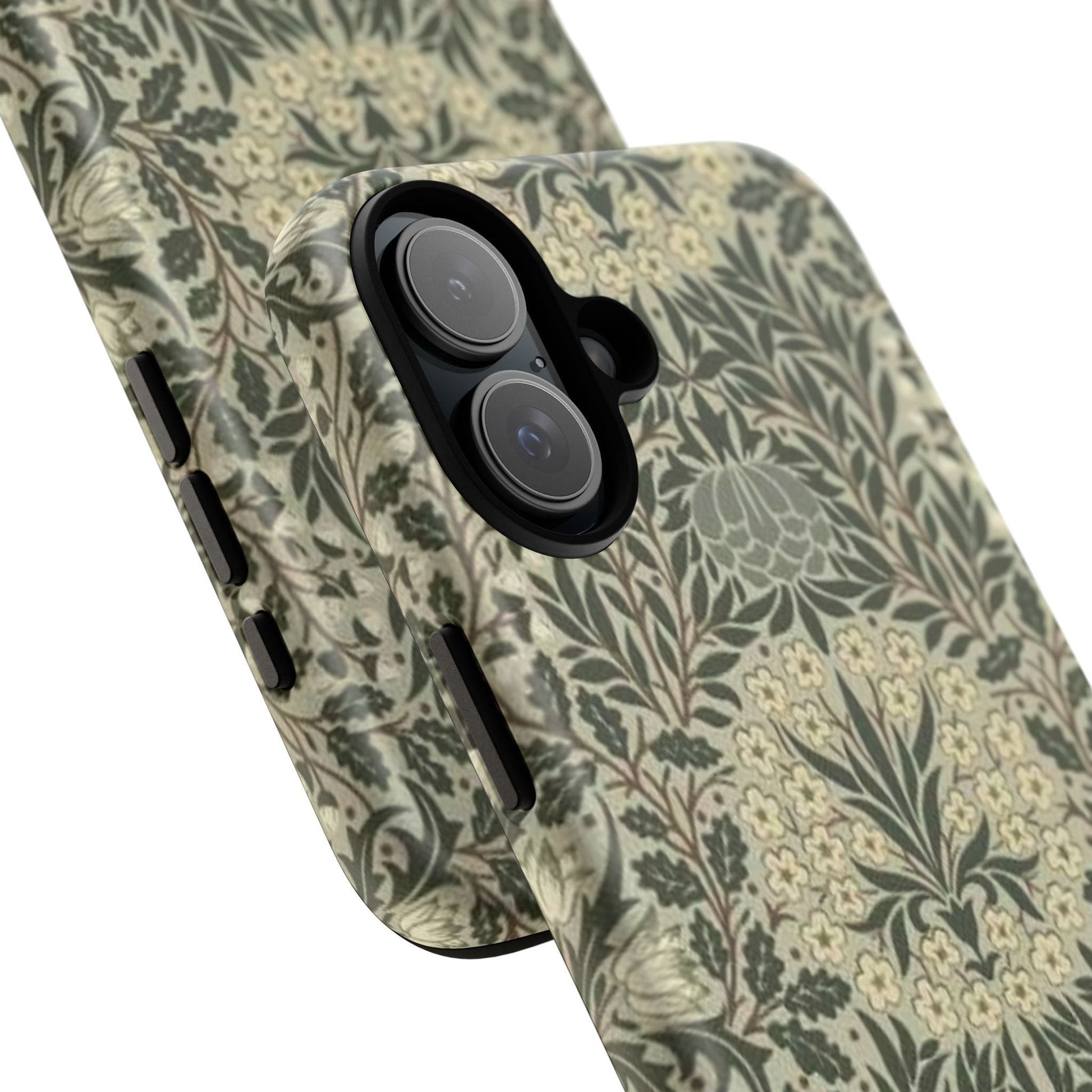 William Morris iPhone Tough Case - Daisy and Oak Dual Layer Floral Pattern