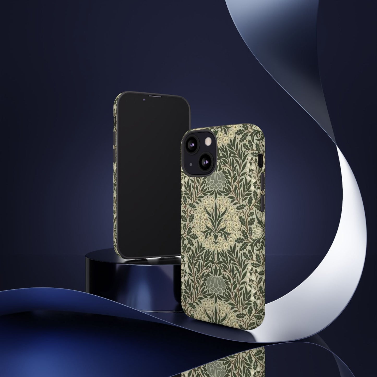 William Morris iPhone Tough Case - Daisy and Oak Dual Layer Floral Pattern