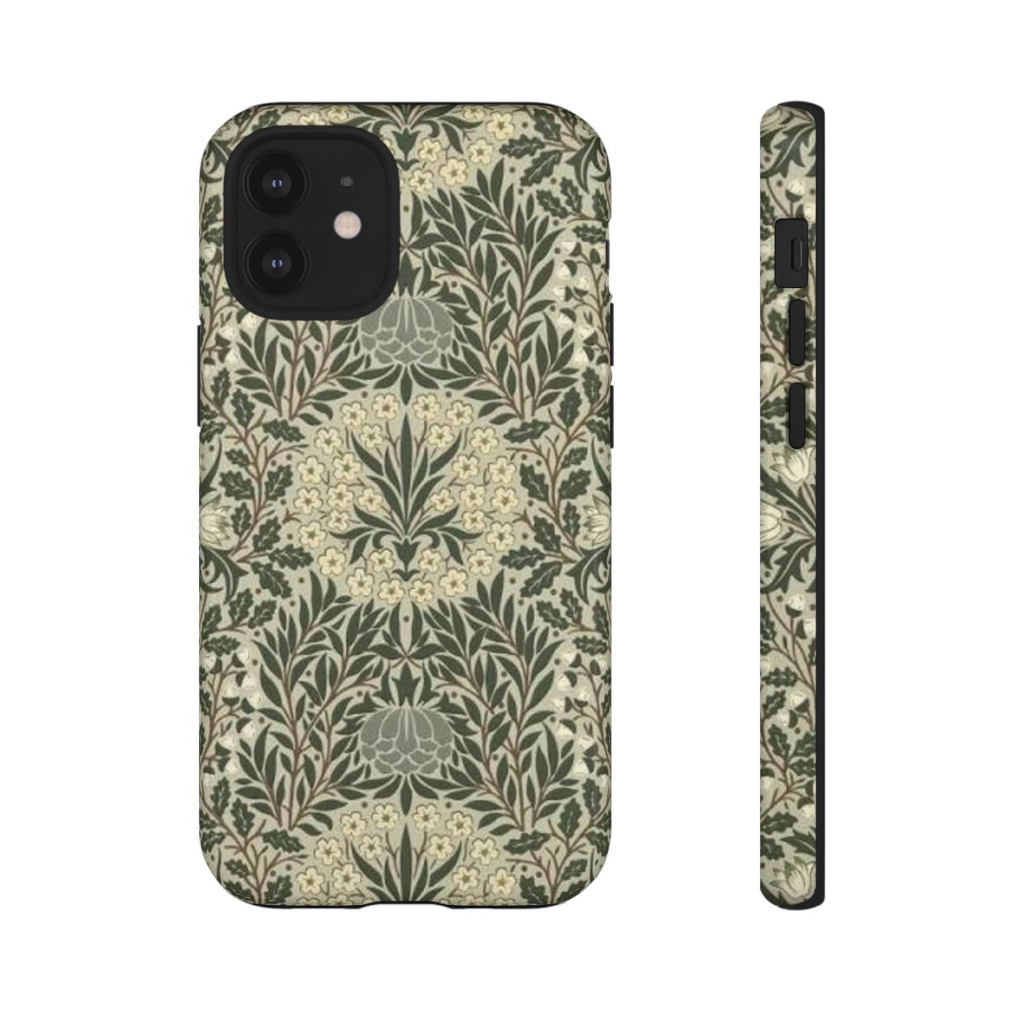 William Morris iPhone Tough Case - Daisy and Oak Dual Layer Floral Pattern