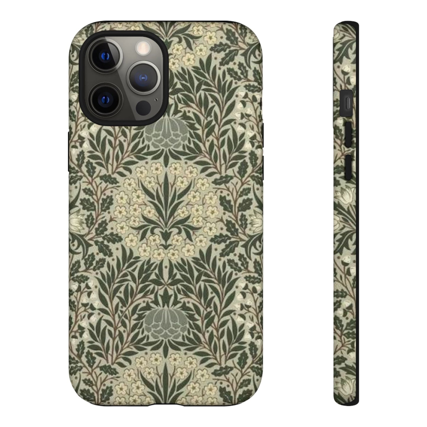 William Morris iPhone Tough Case - Daisy and Oak Dual Layer Floral Pattern