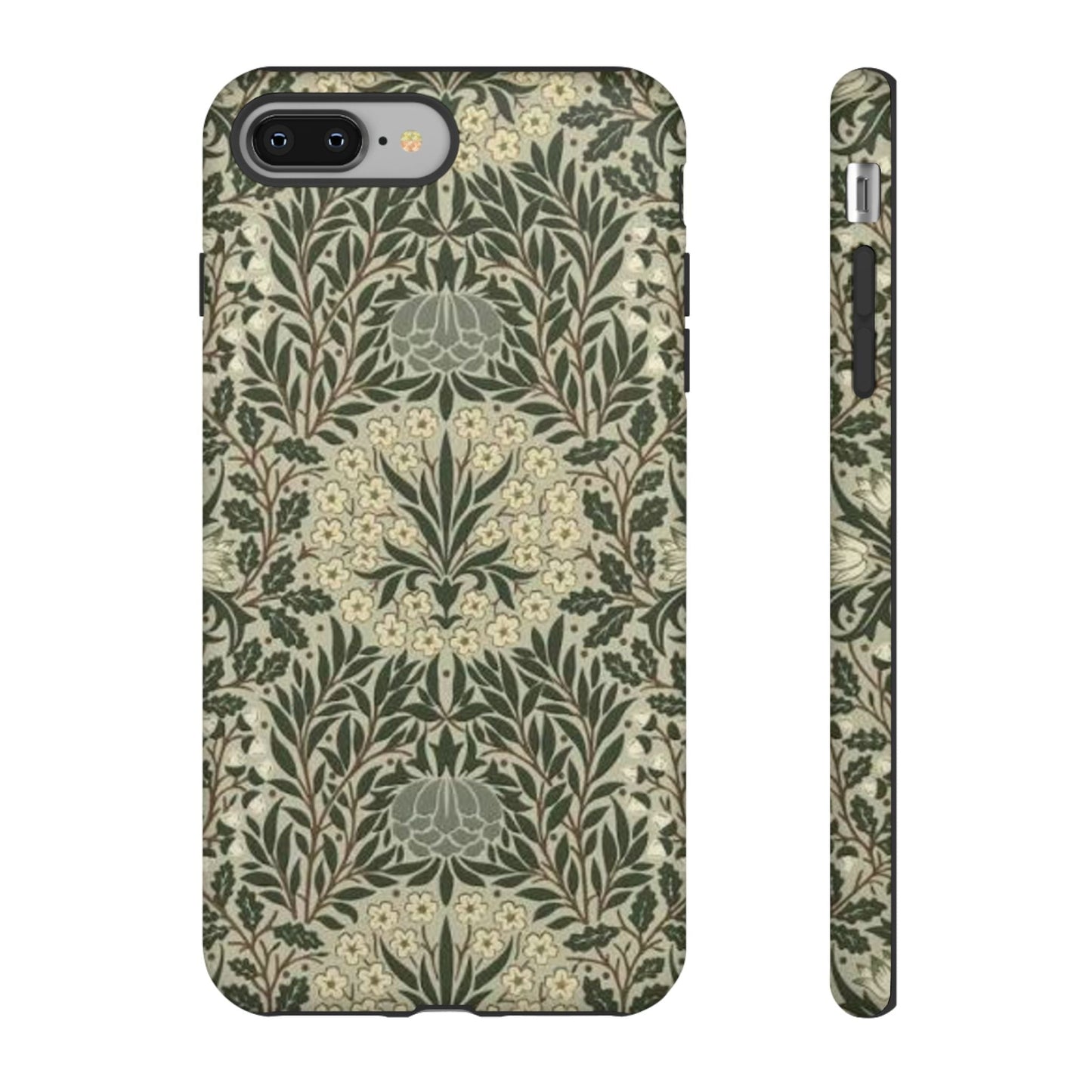 William Morris iPhone Tough Case - Daisy and Oak Dual Layer Floral Pattern