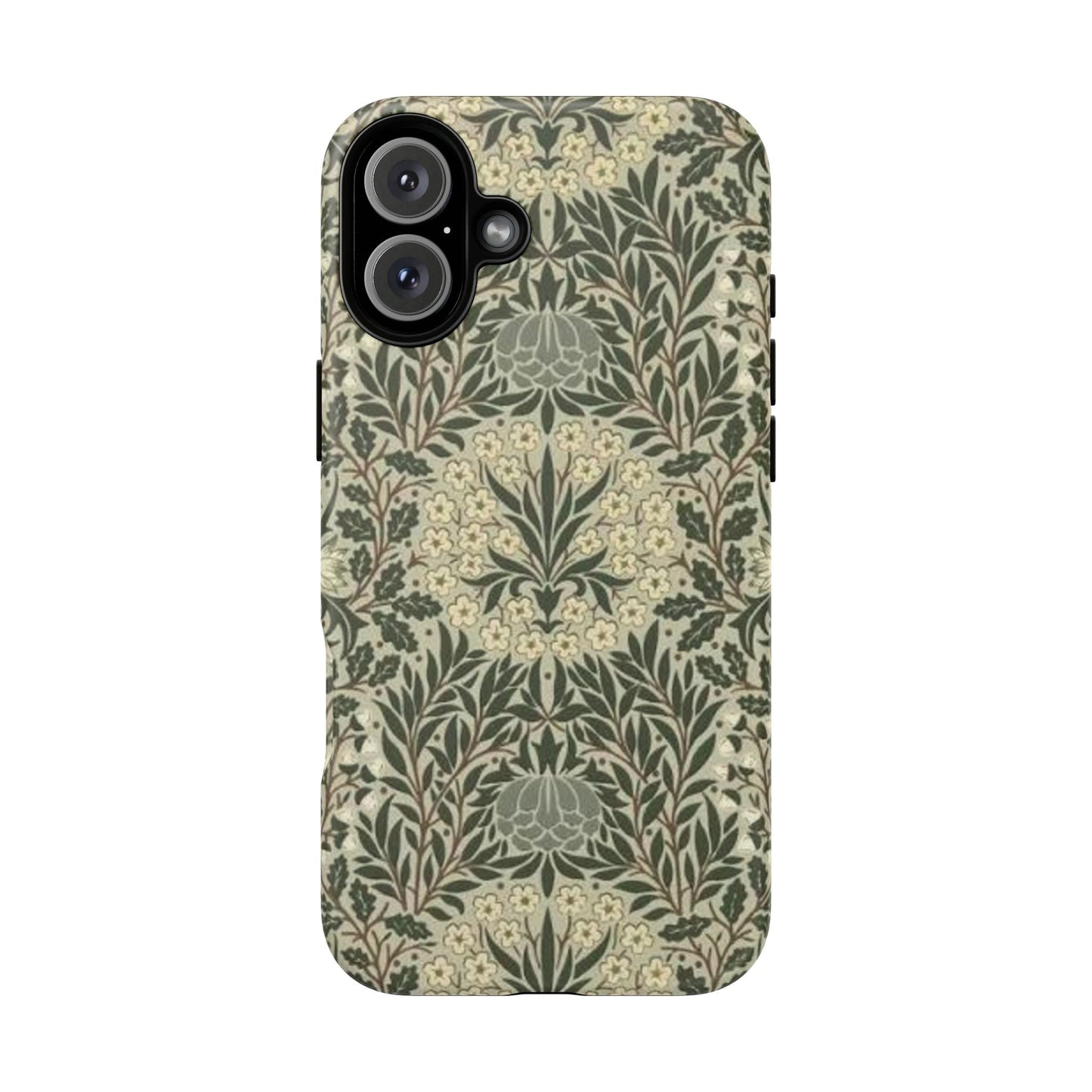 William Morris iPhone Tough Case - Daisy and Oak Dual Layer Floral Pattern