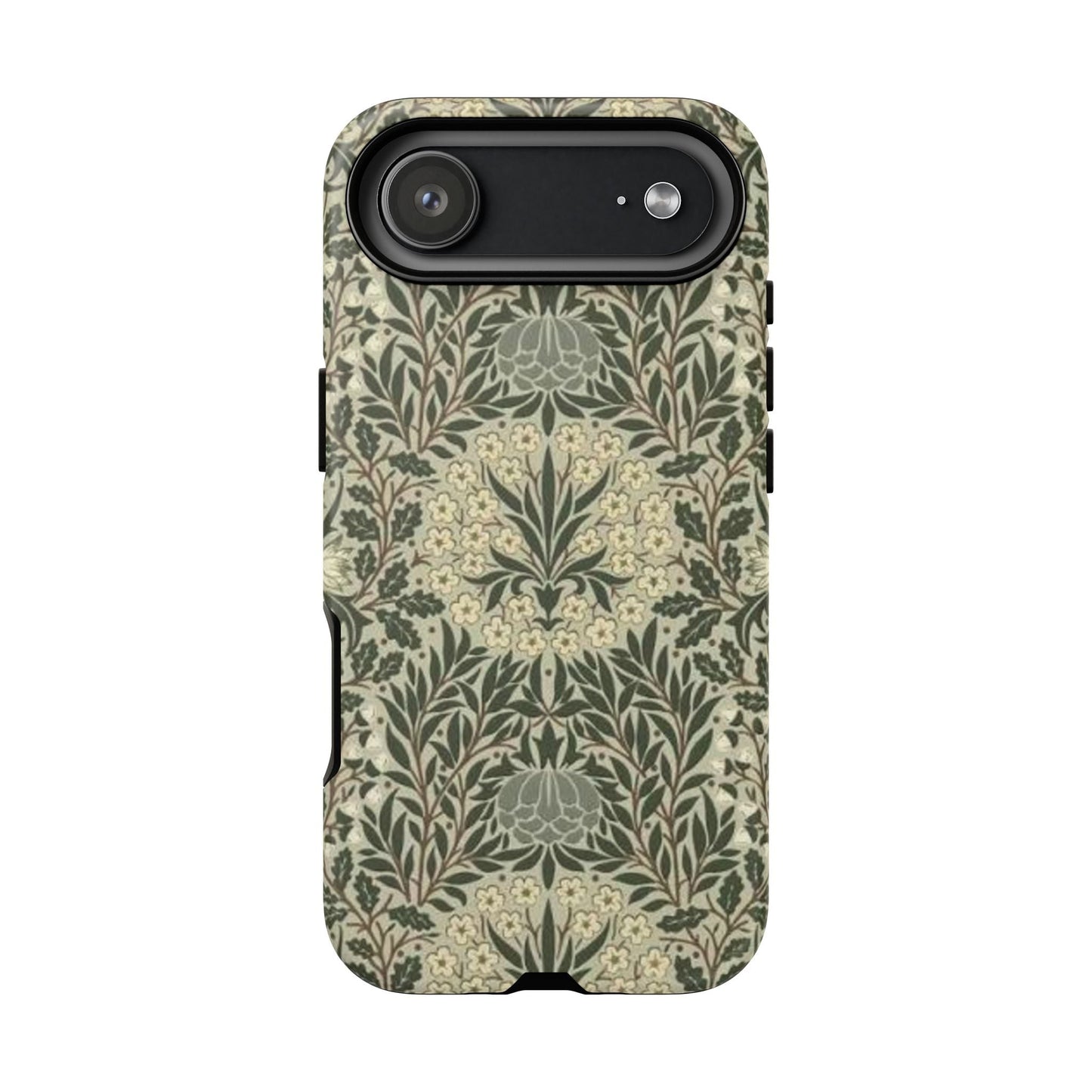William Morris iPhone Tough Case - Daisy and Oak Dual Layer Floral Pattern