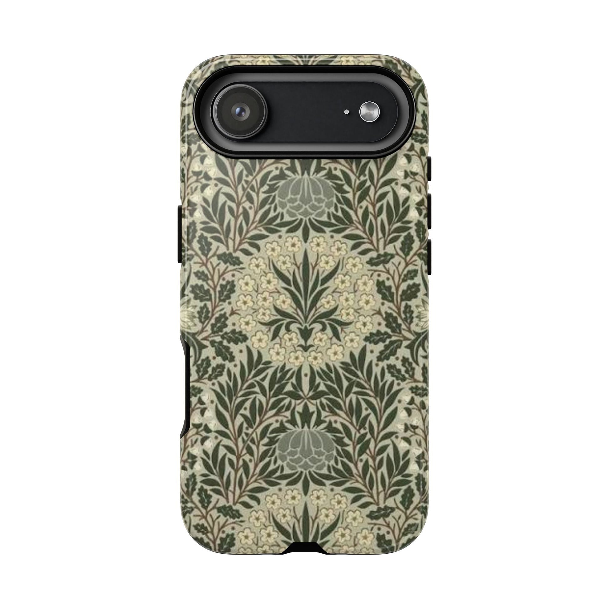 William Morris iPhone Tough Case - Daisy and Oak Dual Layer Floral Pattern