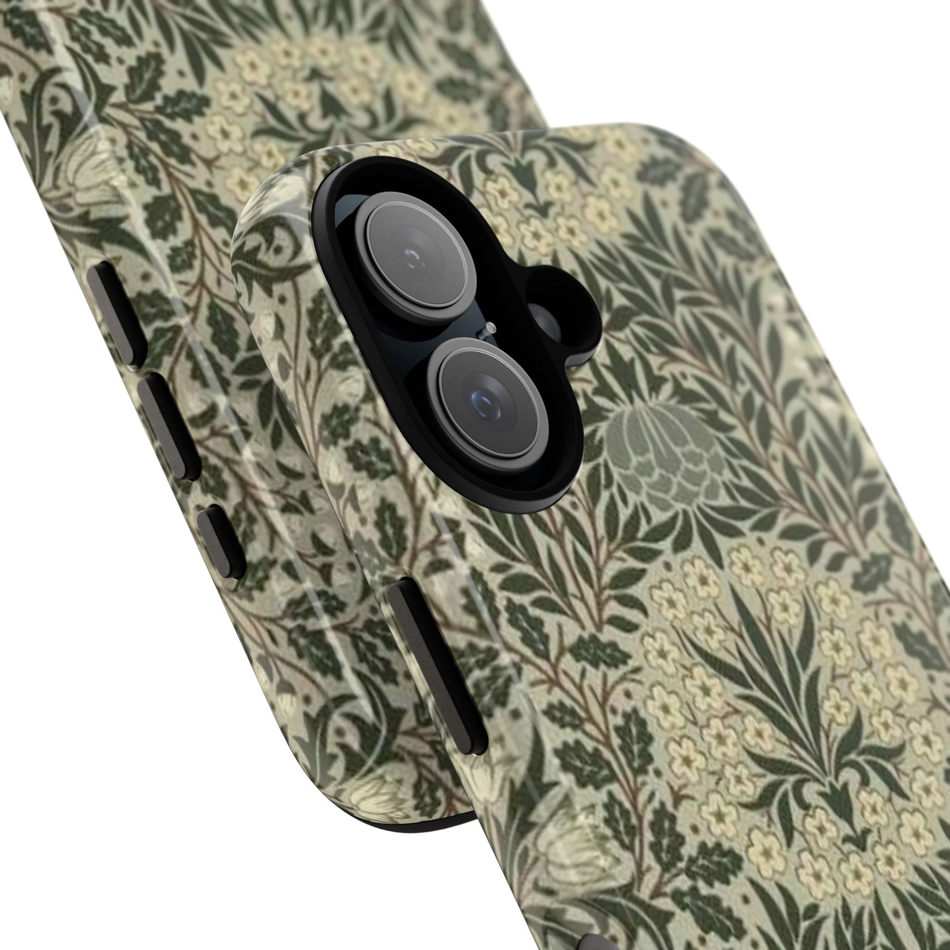 William Morris iPhone Tough Case - Daisy and Oak Dual Layer Floral Pattern