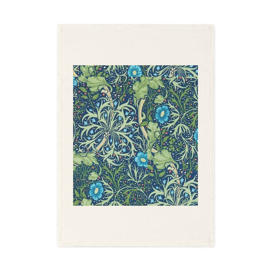 William Morris Kitchen Tea Towel - Seaweed Design
