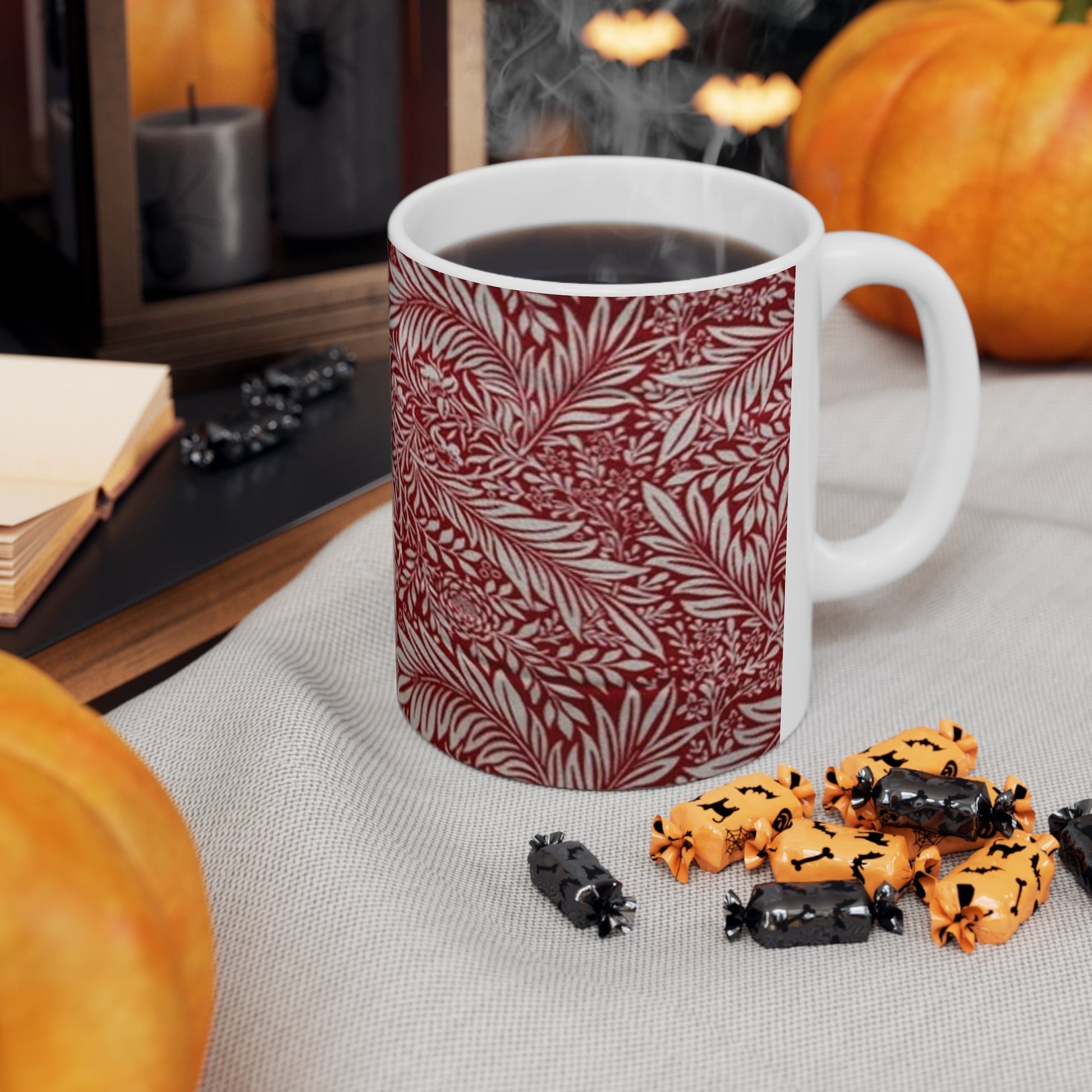 William Morris Larkspur Ceramic Coffee Mug — 11oz & 15oz