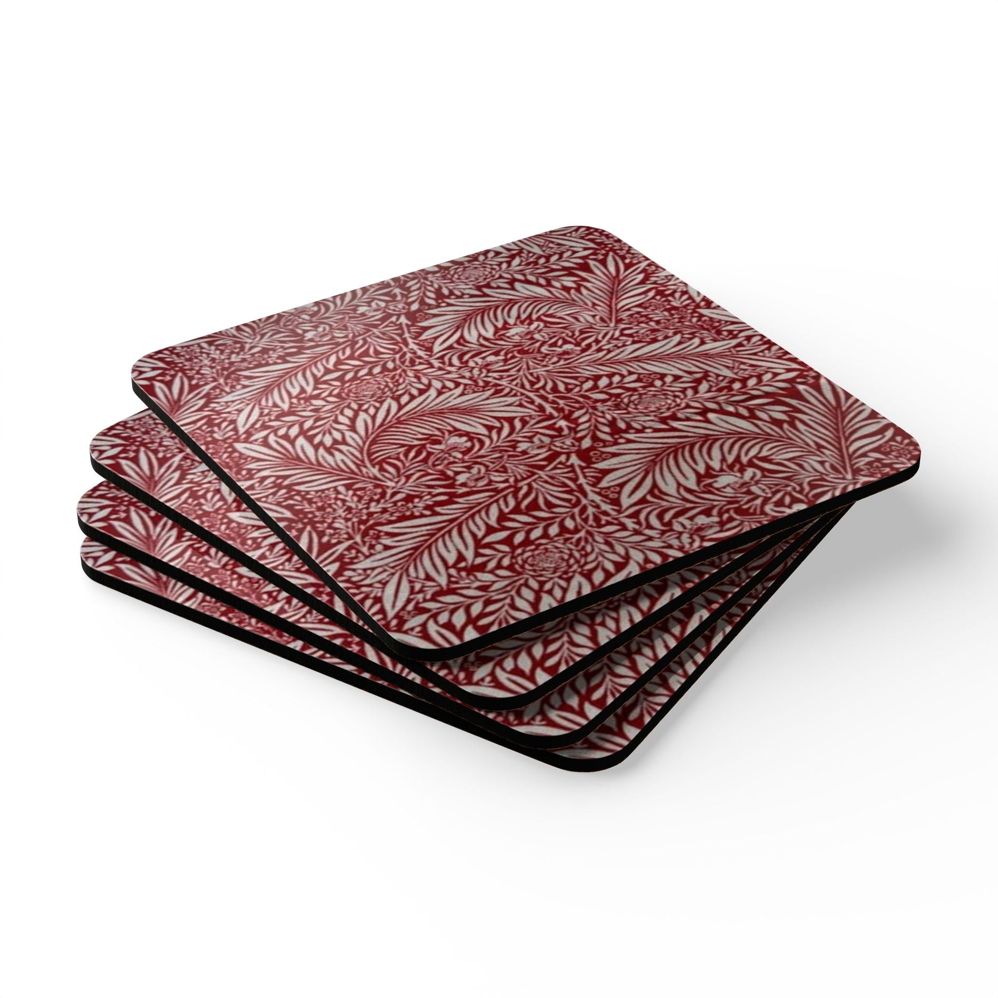William Morris Larkspur Cork Coaster Set