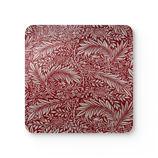 William Morris Larkspur Cork Coaster Set