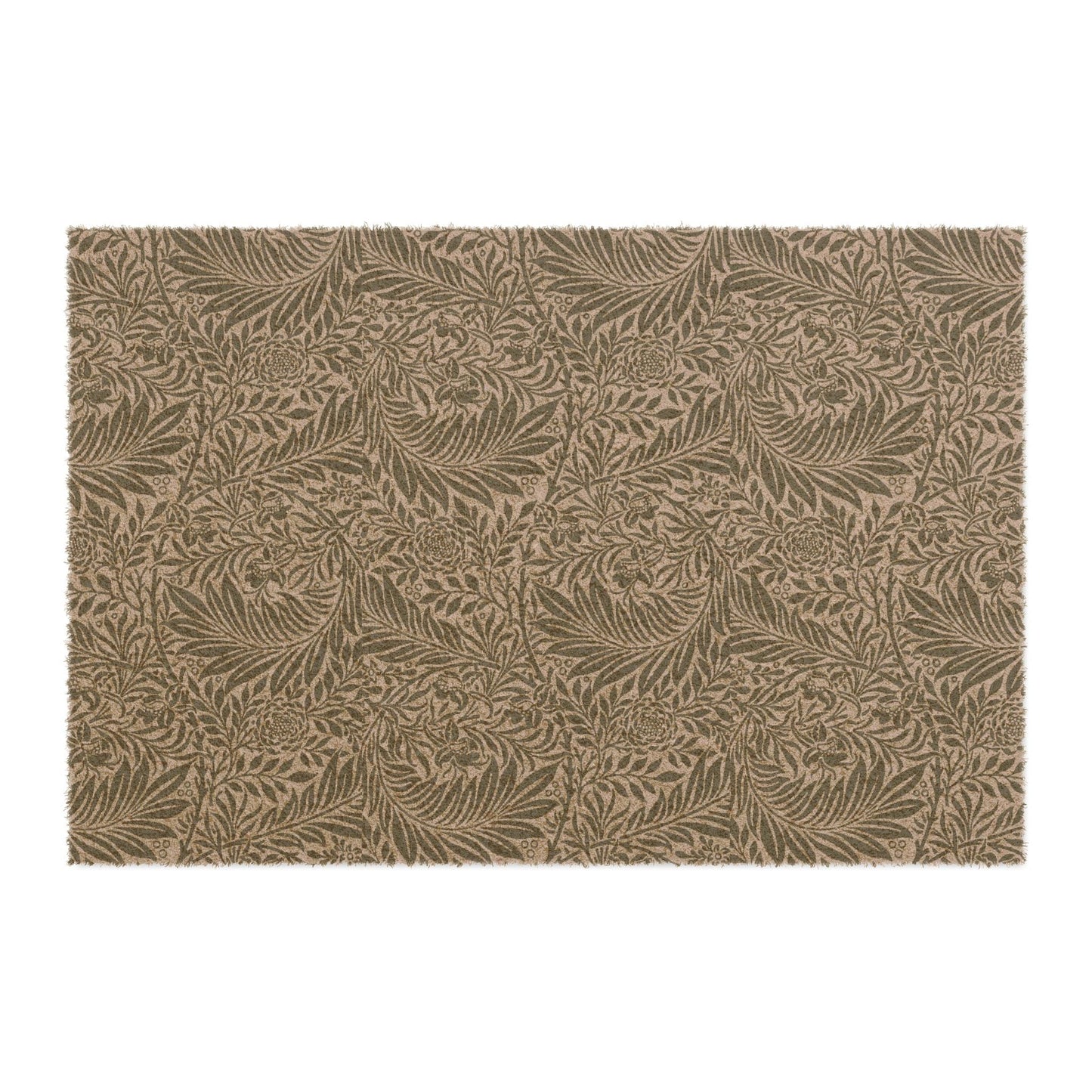 William Morris Larkspur Green Coir Fern Doormat