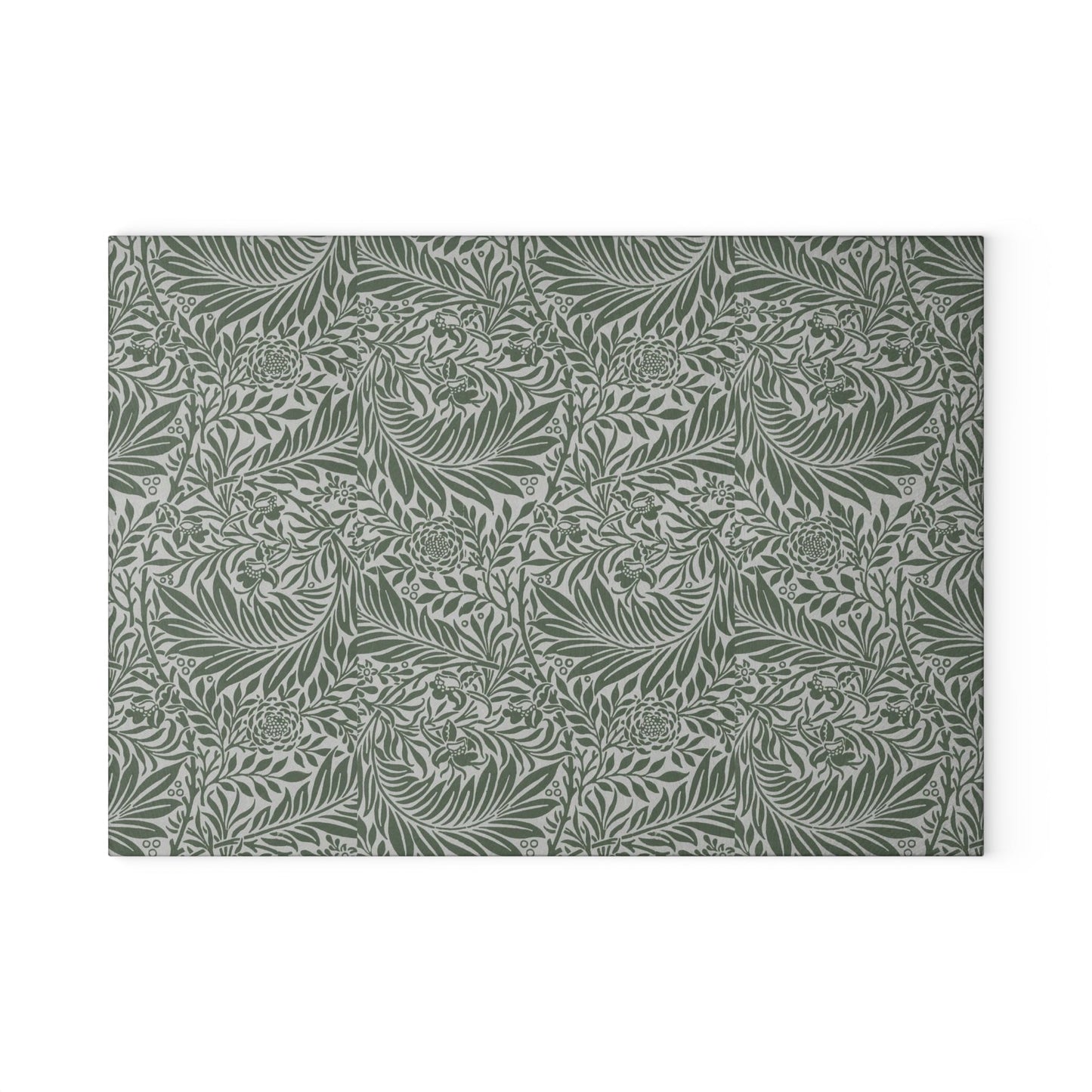 William Morris Larkspur Green Glass Cutting Board