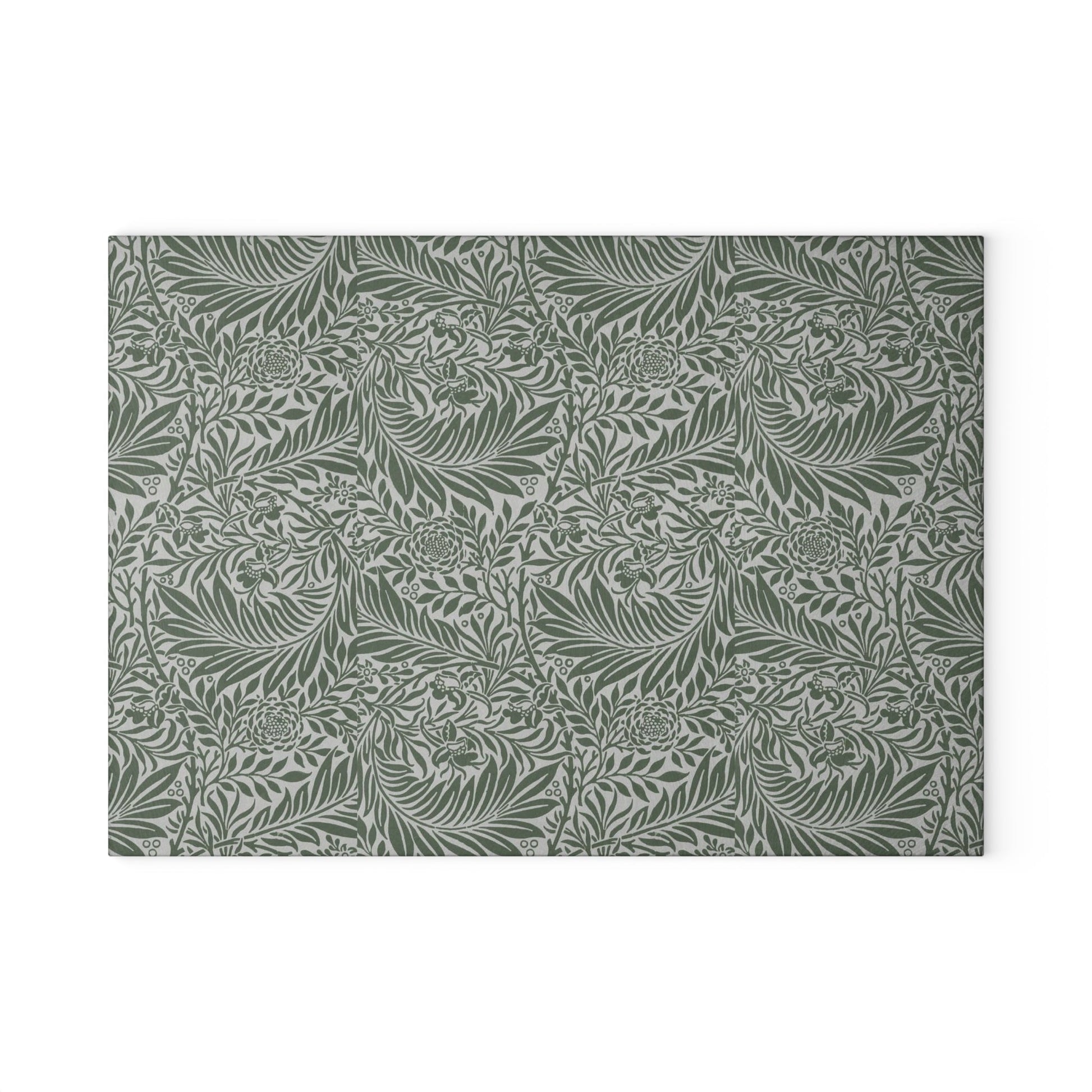 William Morris Larkspur Green Glass Cutting Board