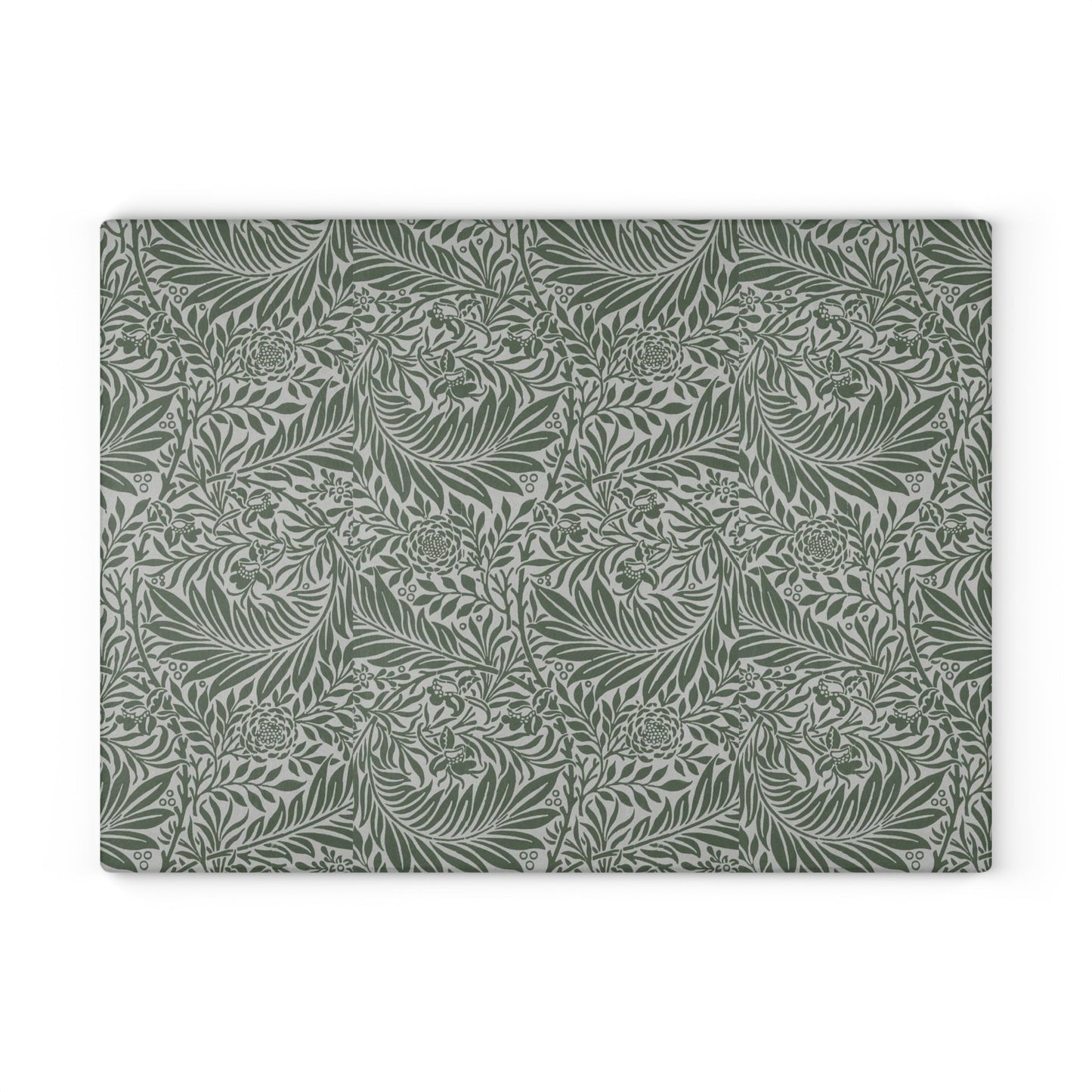 William Morris Larkspur Green Glass Cutting Board
