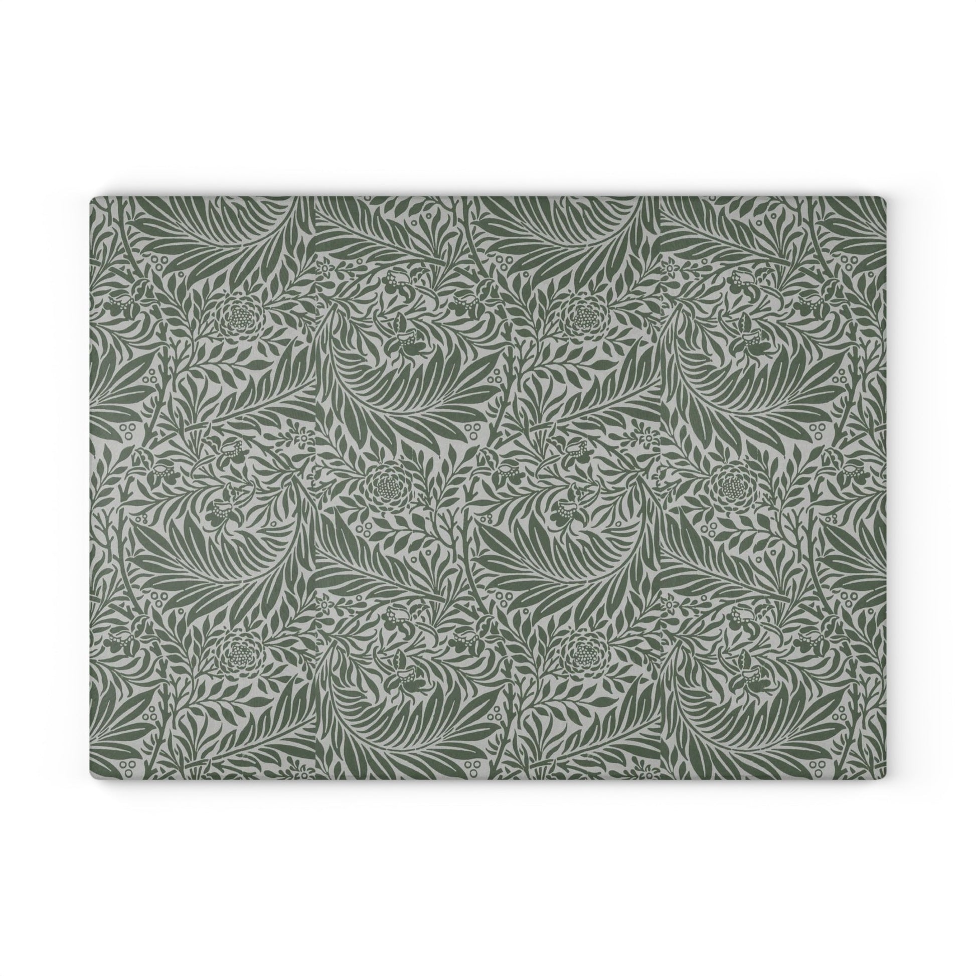 William Morris Larkspur Green Glass Cutting Board
