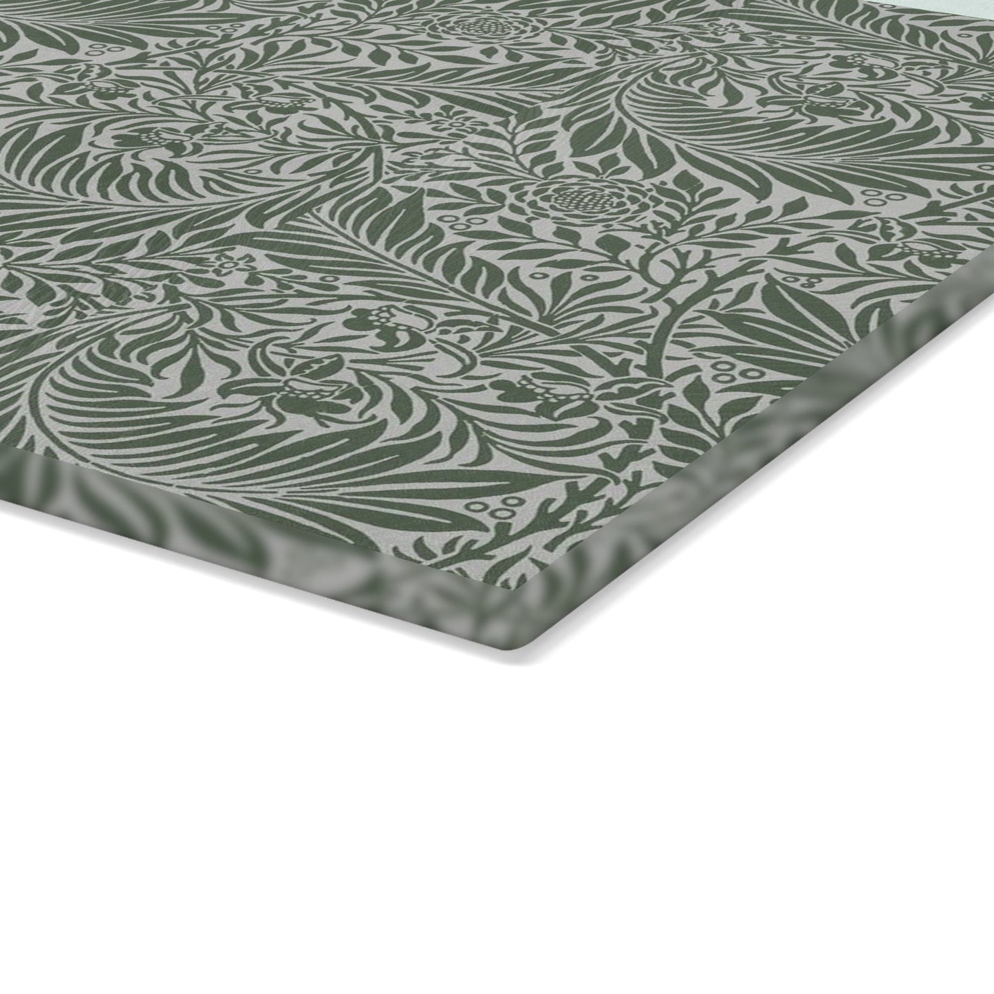 William Morris Larkspur Green Glass Cutting Board