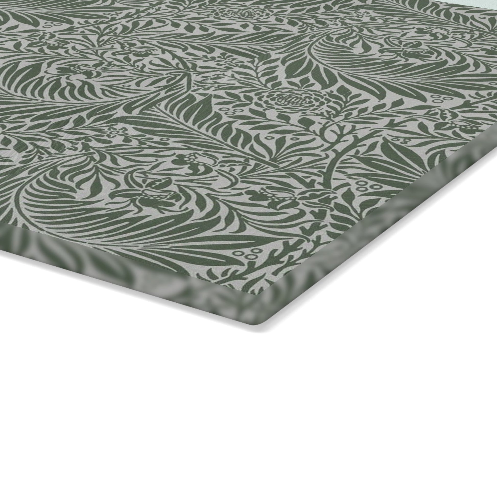 William Morris Larkspur Green Glass Cutting Board