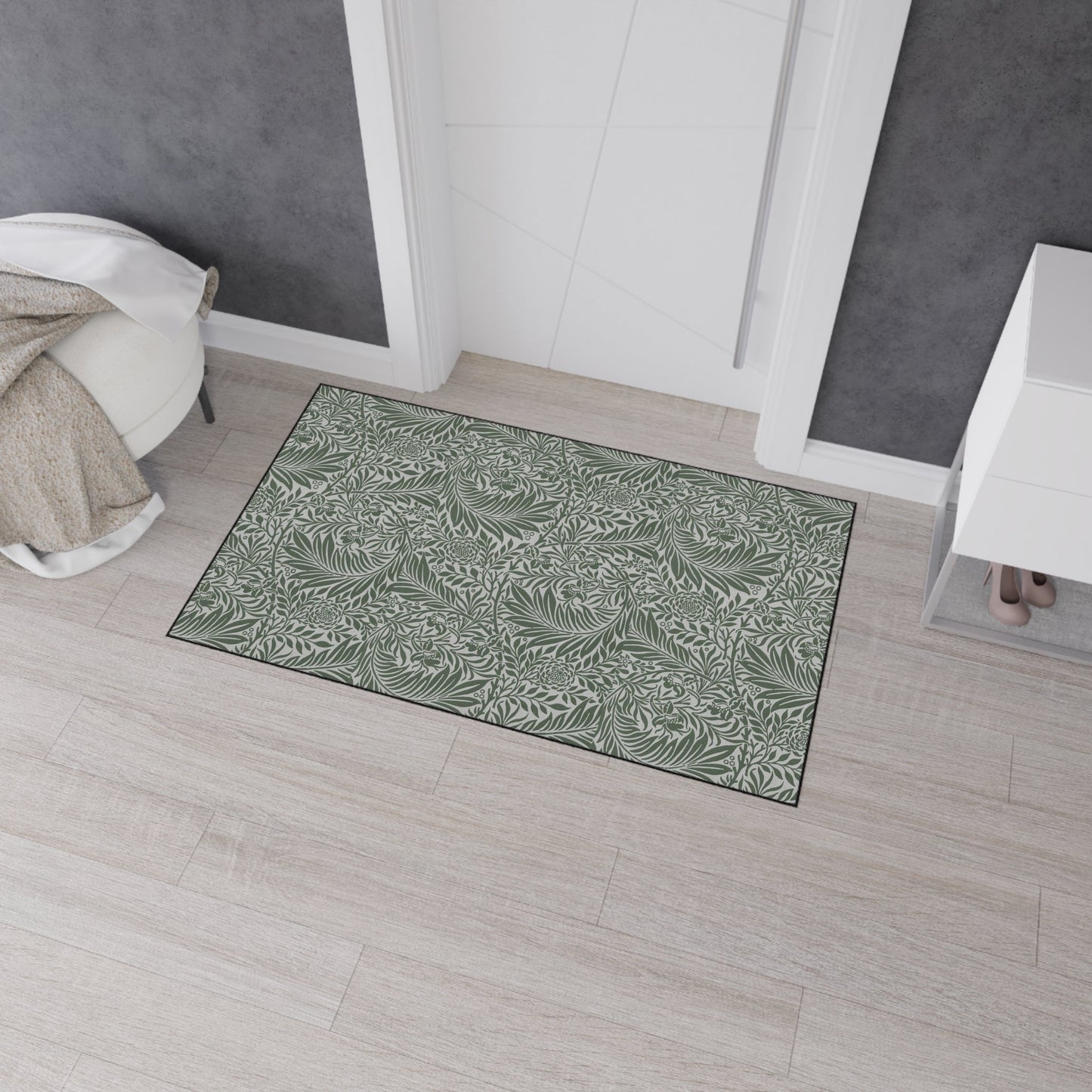 William Morris Larkspur Green Heavy Duty Floor Mat