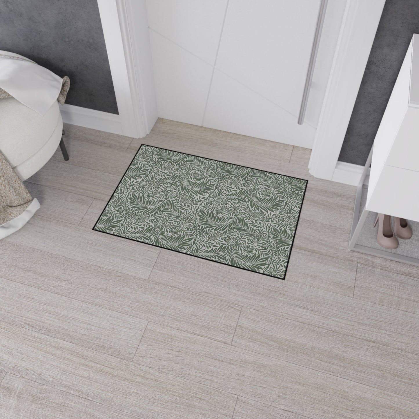 William Morris Larkspur Green Heavy Duty Floor Mat