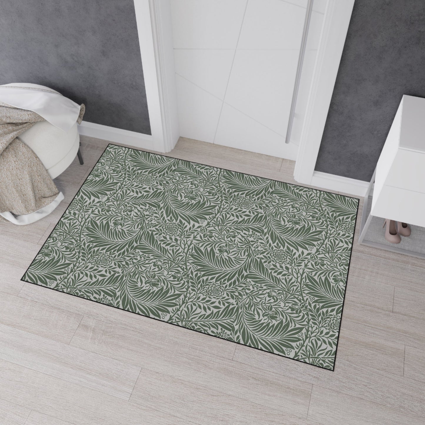 William Morris Larkspur Green Heavy Duty Floor Mat