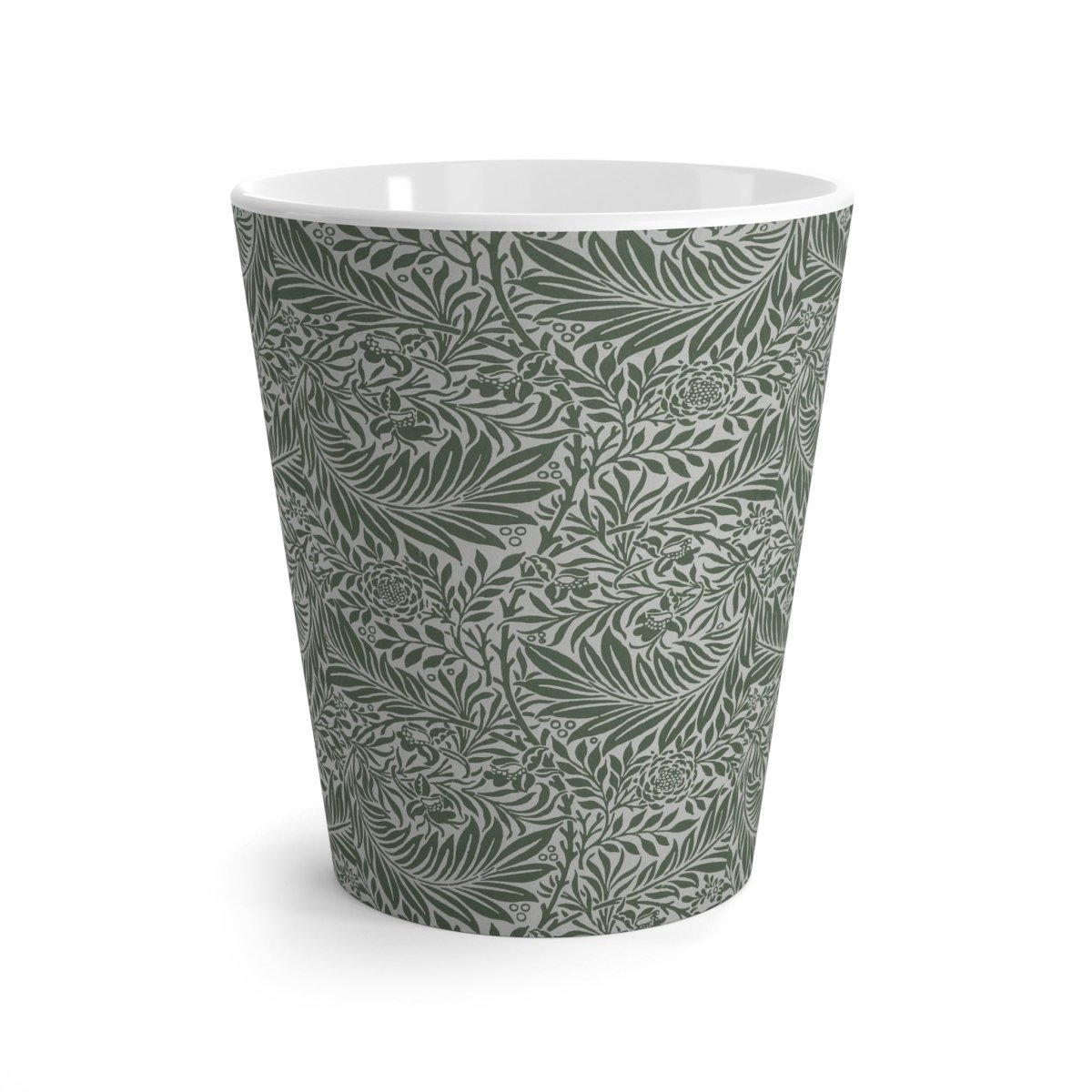 william Morris Larkspur Green Latte Mug
