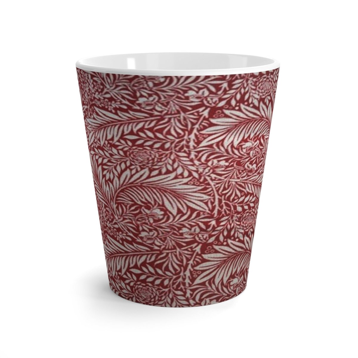 William Morris Larkspur Red Latte Mug