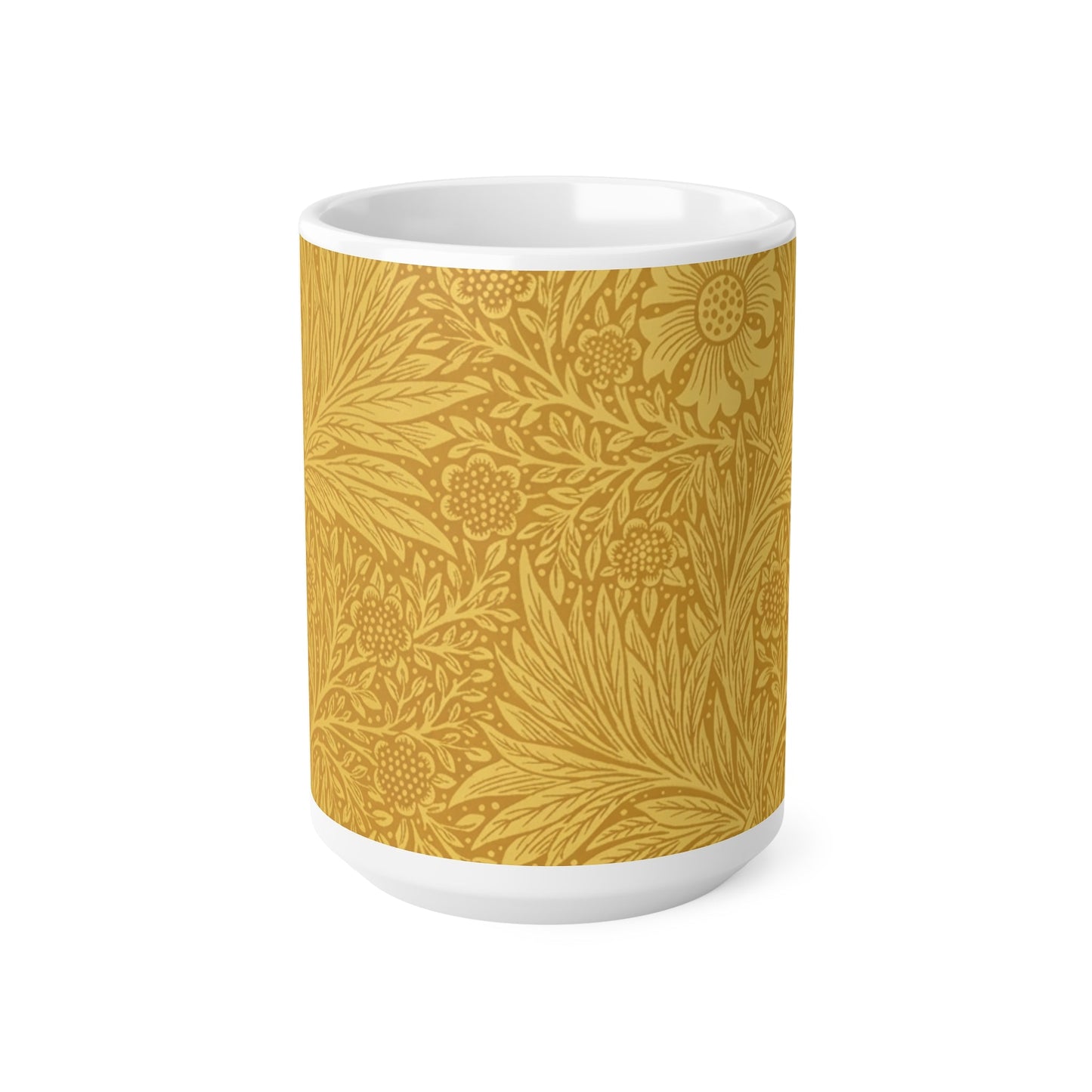 William Morris Marigold Ceramic Coffee Mug — 11oz & 15oz