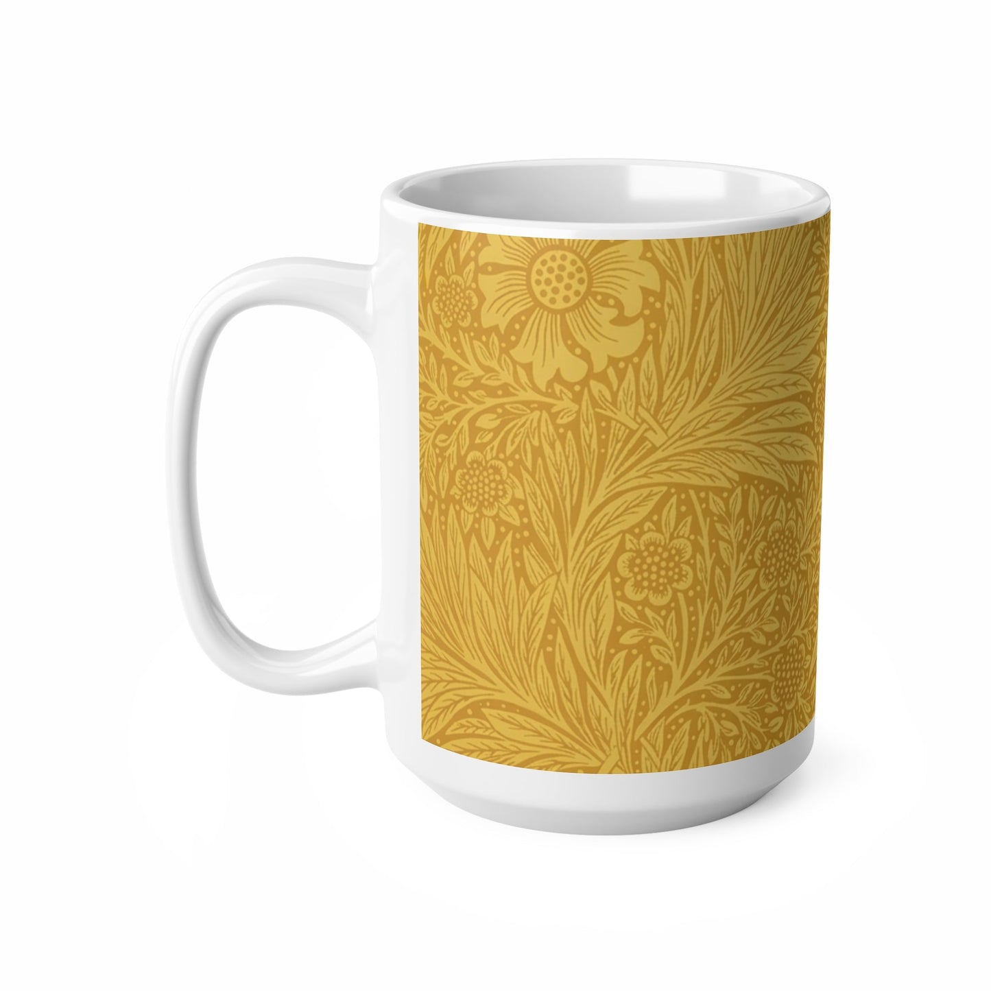William Morris Marigold Ceramic Coffee Mug — 11oz & 15oz