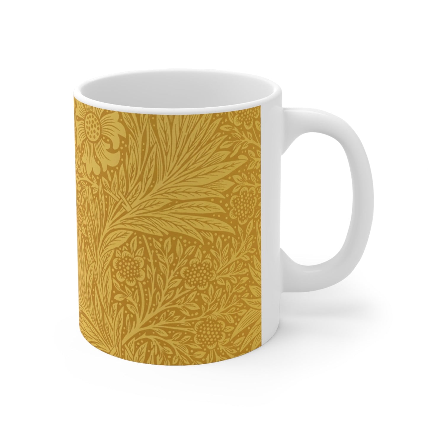 William Morris Marigold Ceramic Coffee Mug — 11oz & 15oz