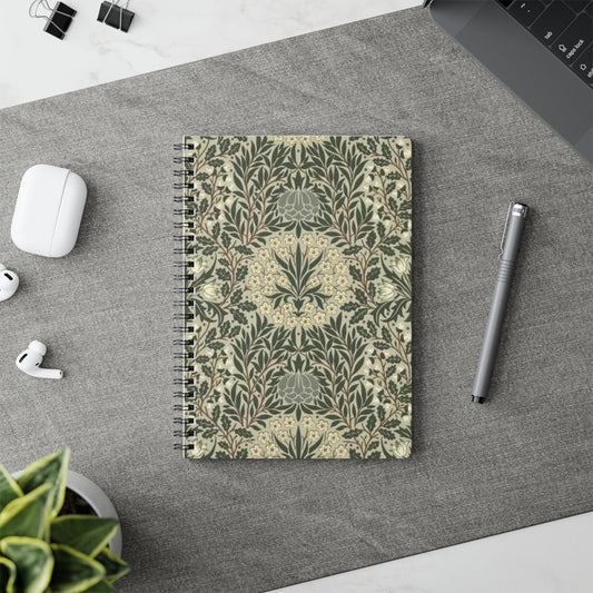 William Morris Notebook - Daisy And Oak design A5 spiralbound