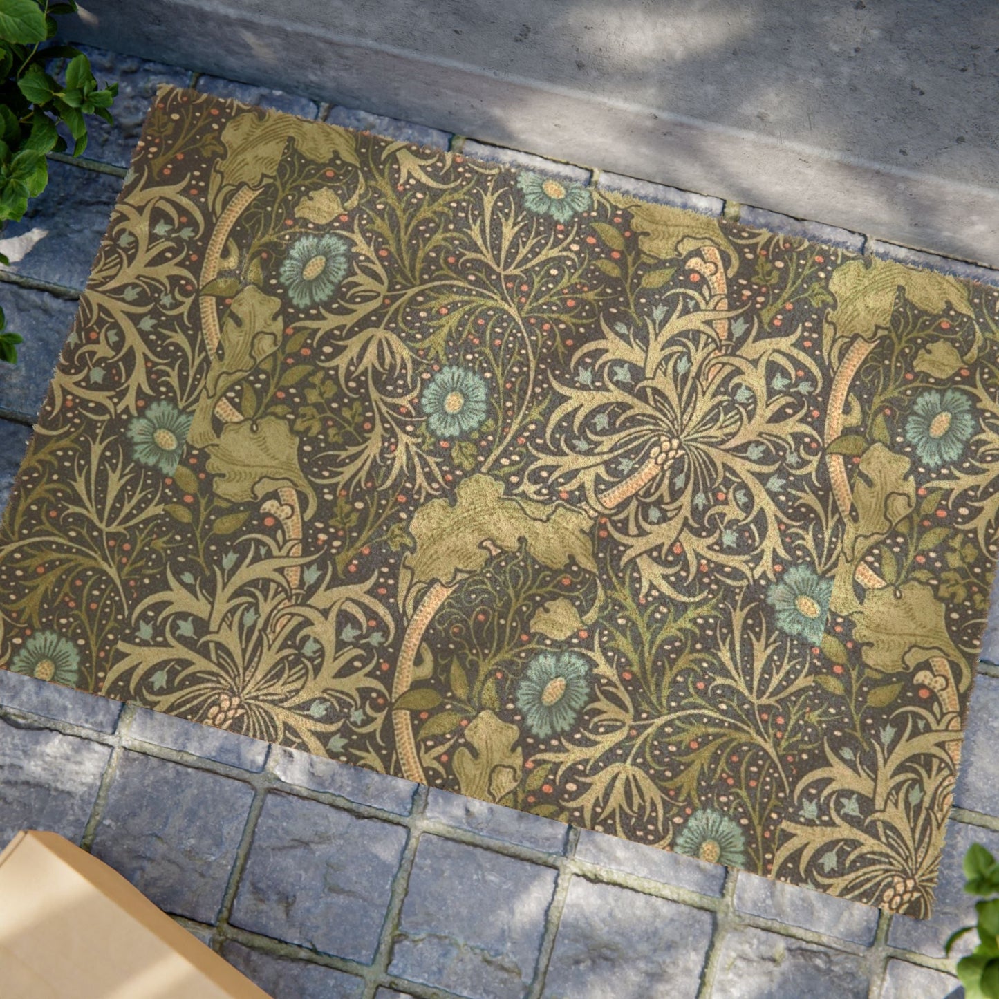 William Morris Seaweed Coir Doormat