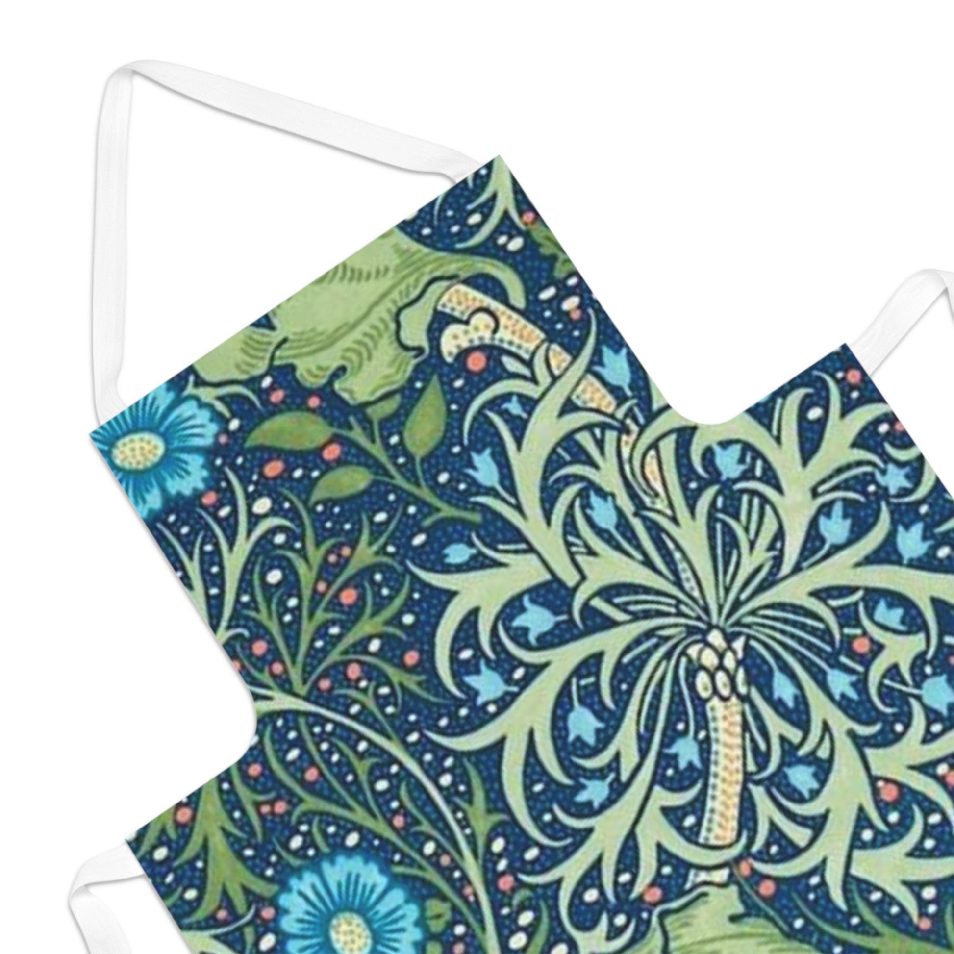 William Morris Seaweed Vintage Floral Apron