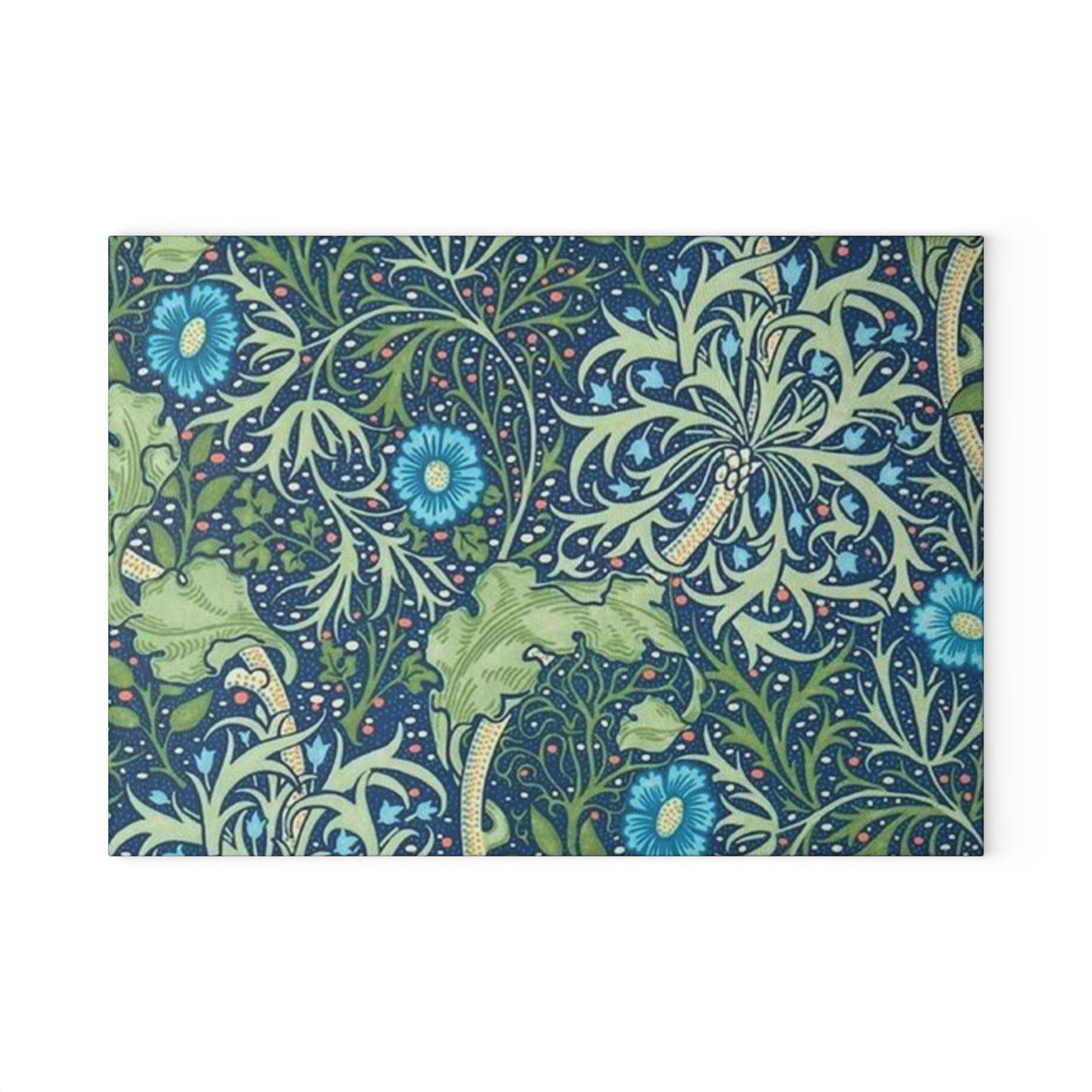 William Morris Seaweed Glass Cutting Board
