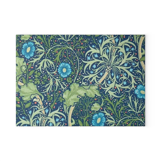 William Morris Seaweed Glass Cutting Board