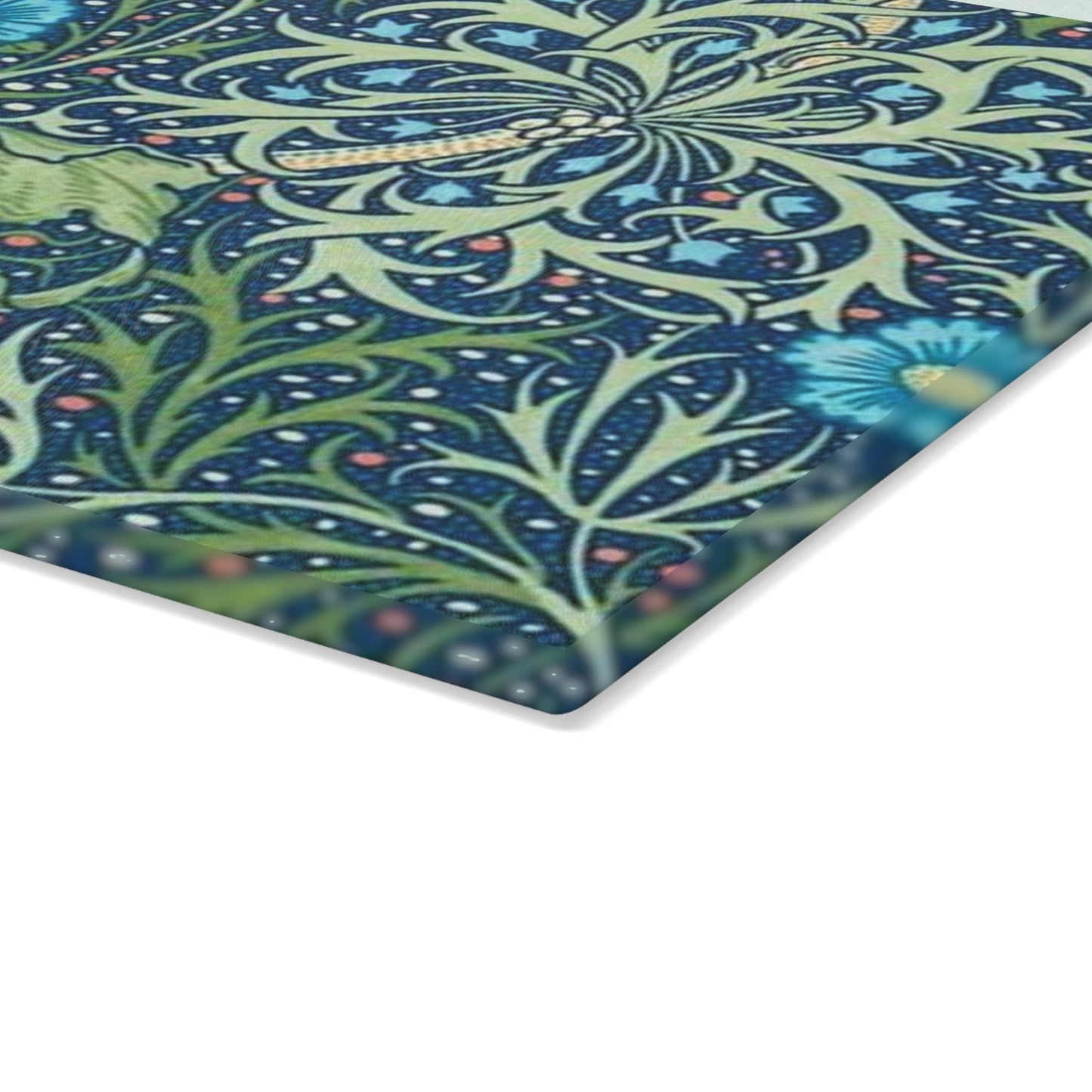 William Morris Seaweed Glass Cutting Board