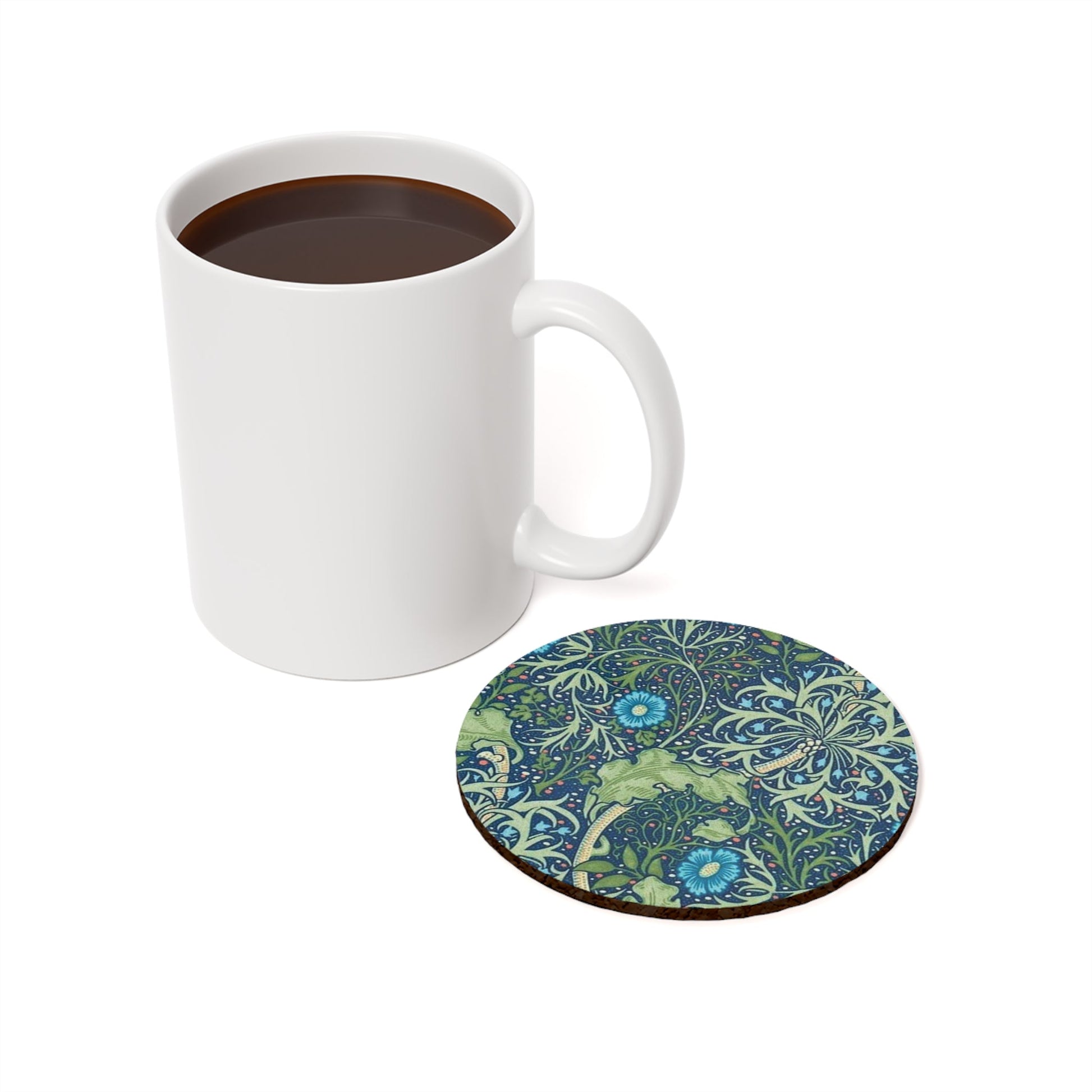 William Morris Seaweed  Individual Coaster