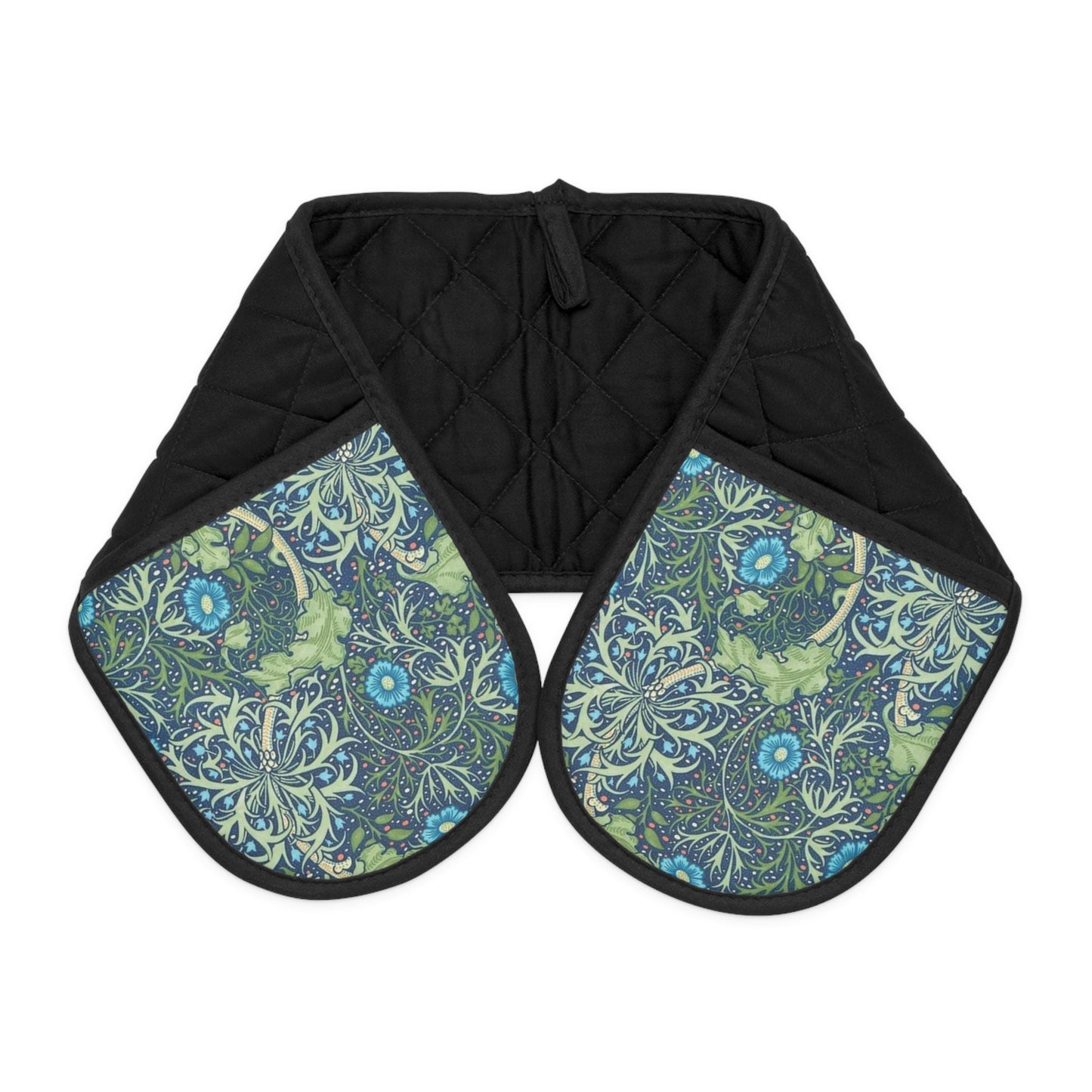 William Morris Seaweed Quilted Double Oven Mitt