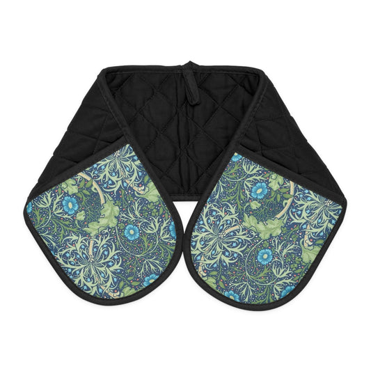 William Morris Seaweed Quilted Double Oven Mitt