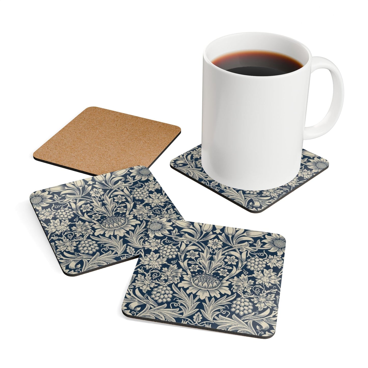 William Morris Sunflower Coaster Set