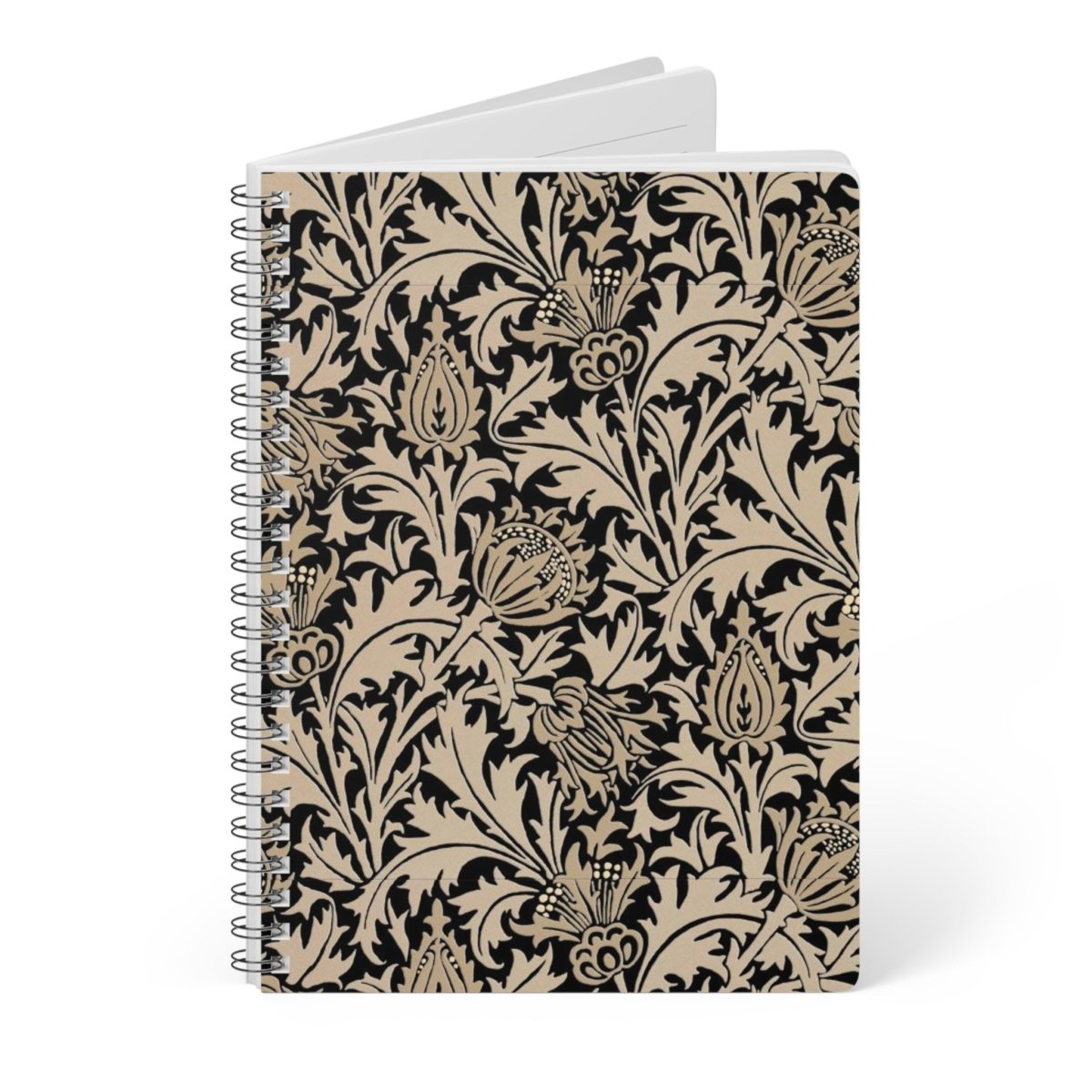 William Morris Thistle A5 Wirobound Notebook